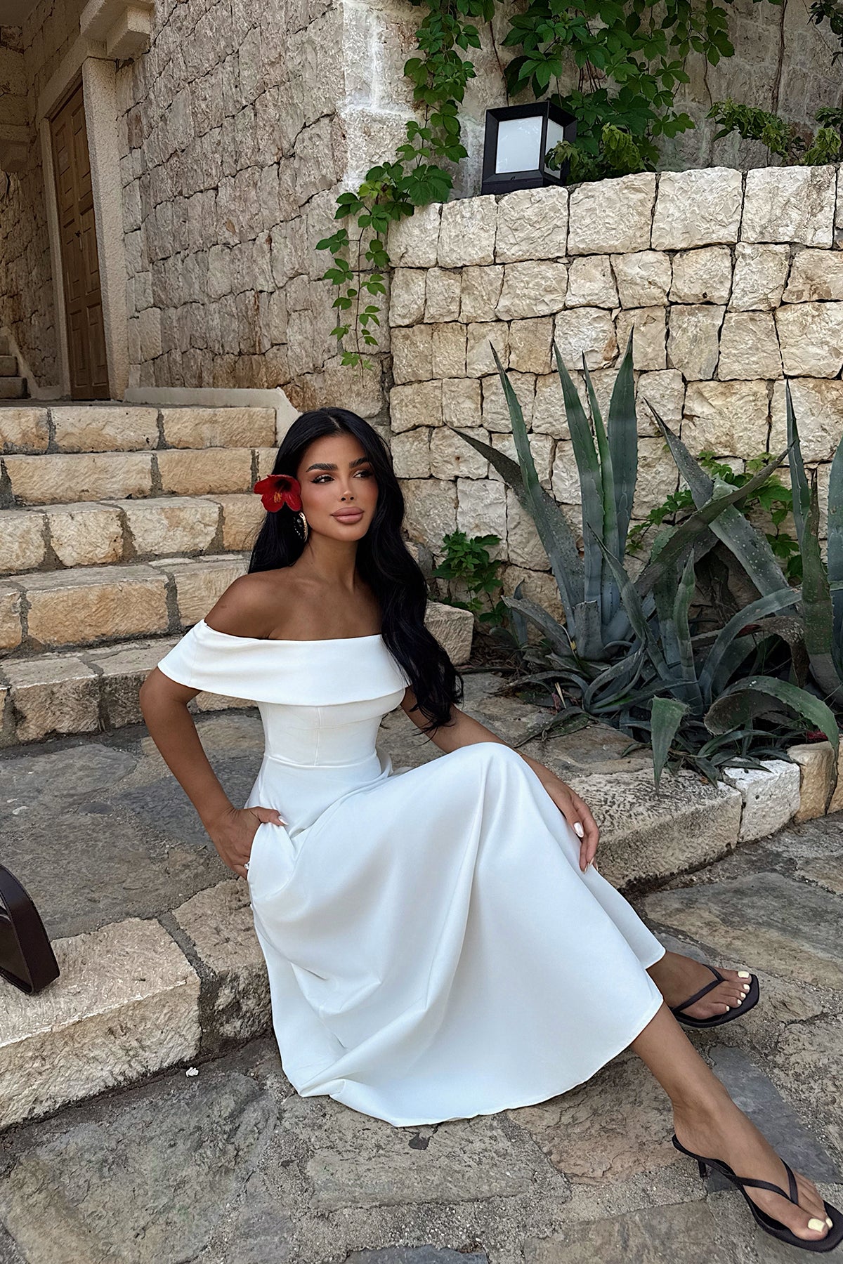 Beyaz Creil Elbise ATE-2919