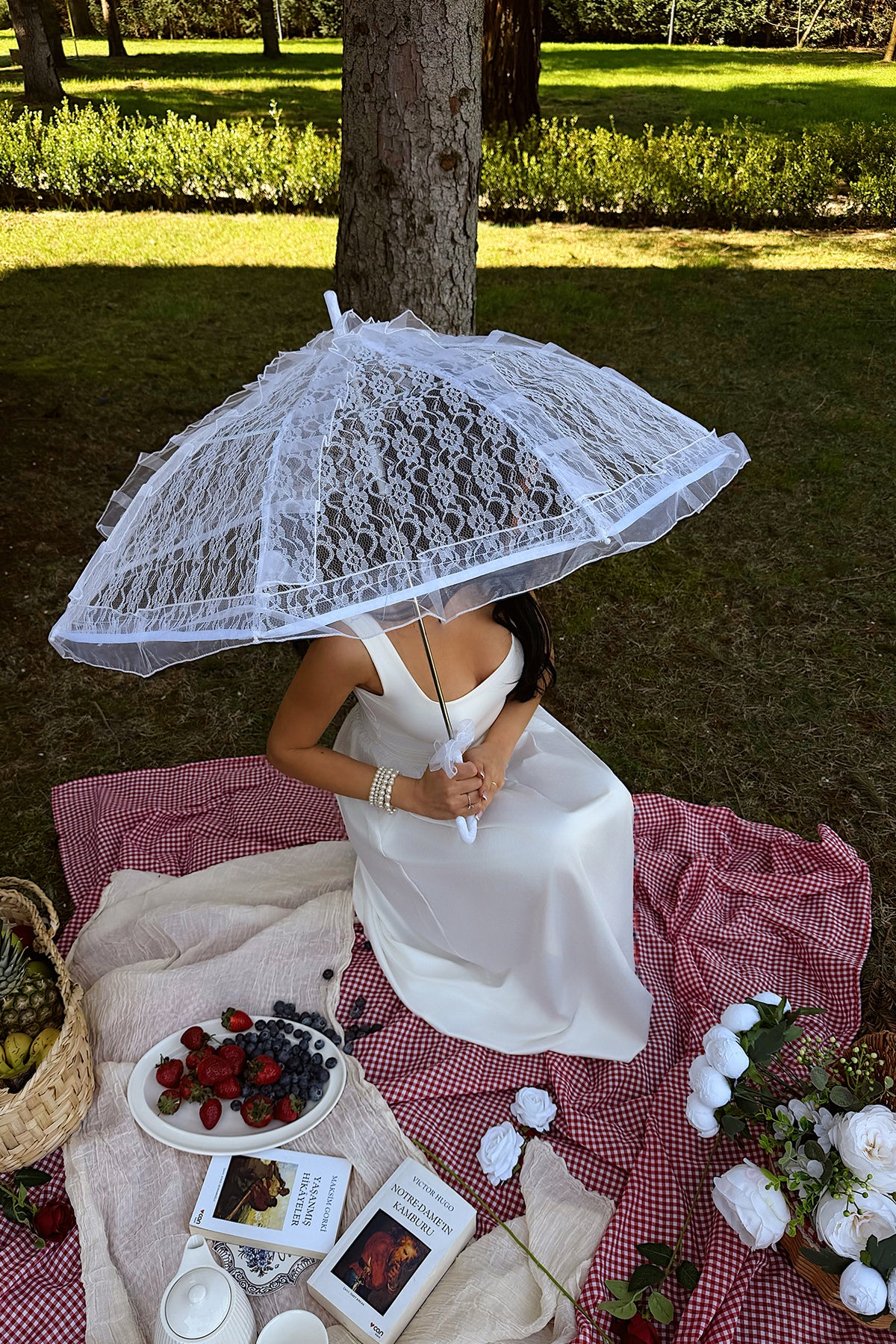 Beyaz Soyaya Elbise ATE-3429