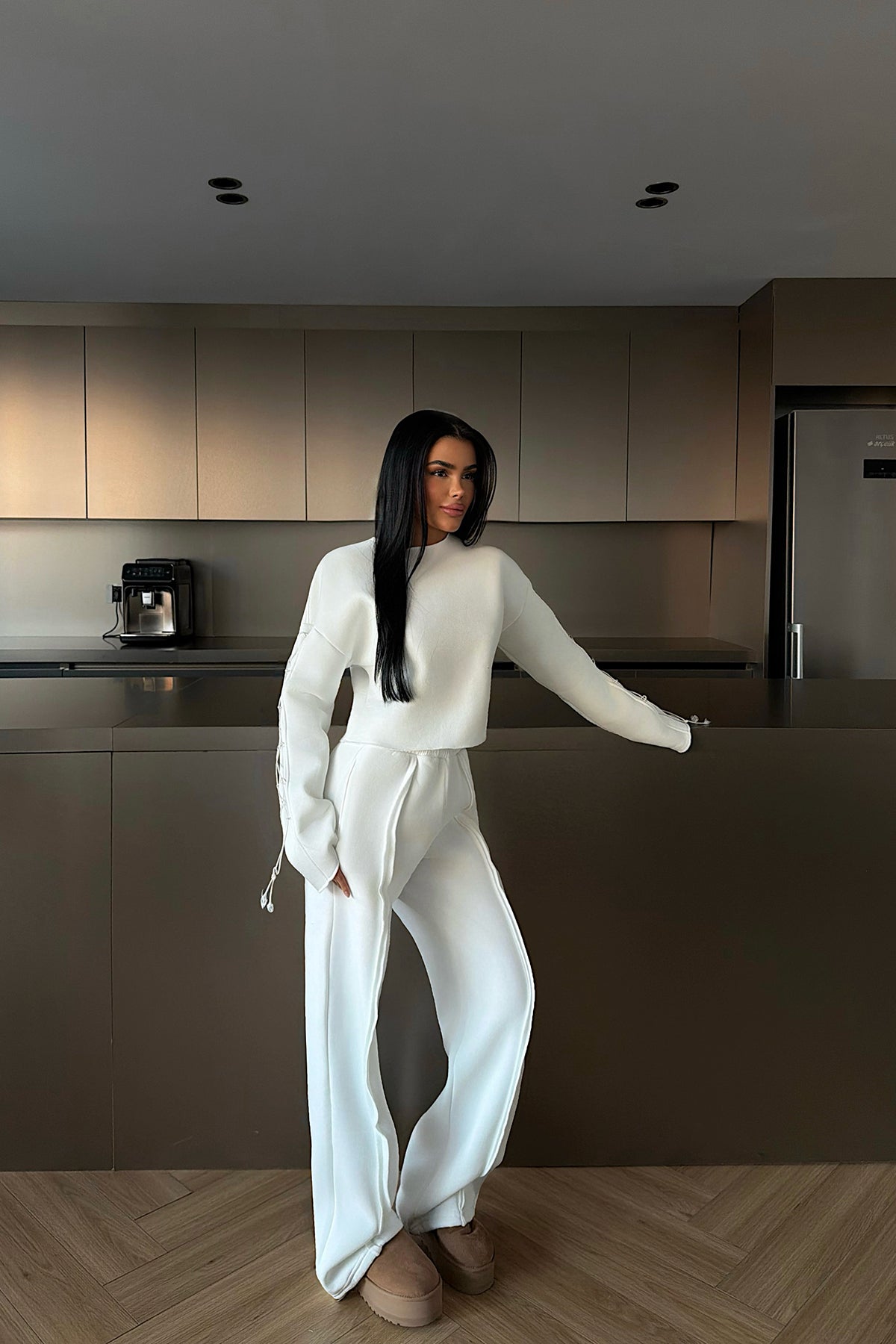 Beyaz Masego Eşofman Takımı ATE-4517