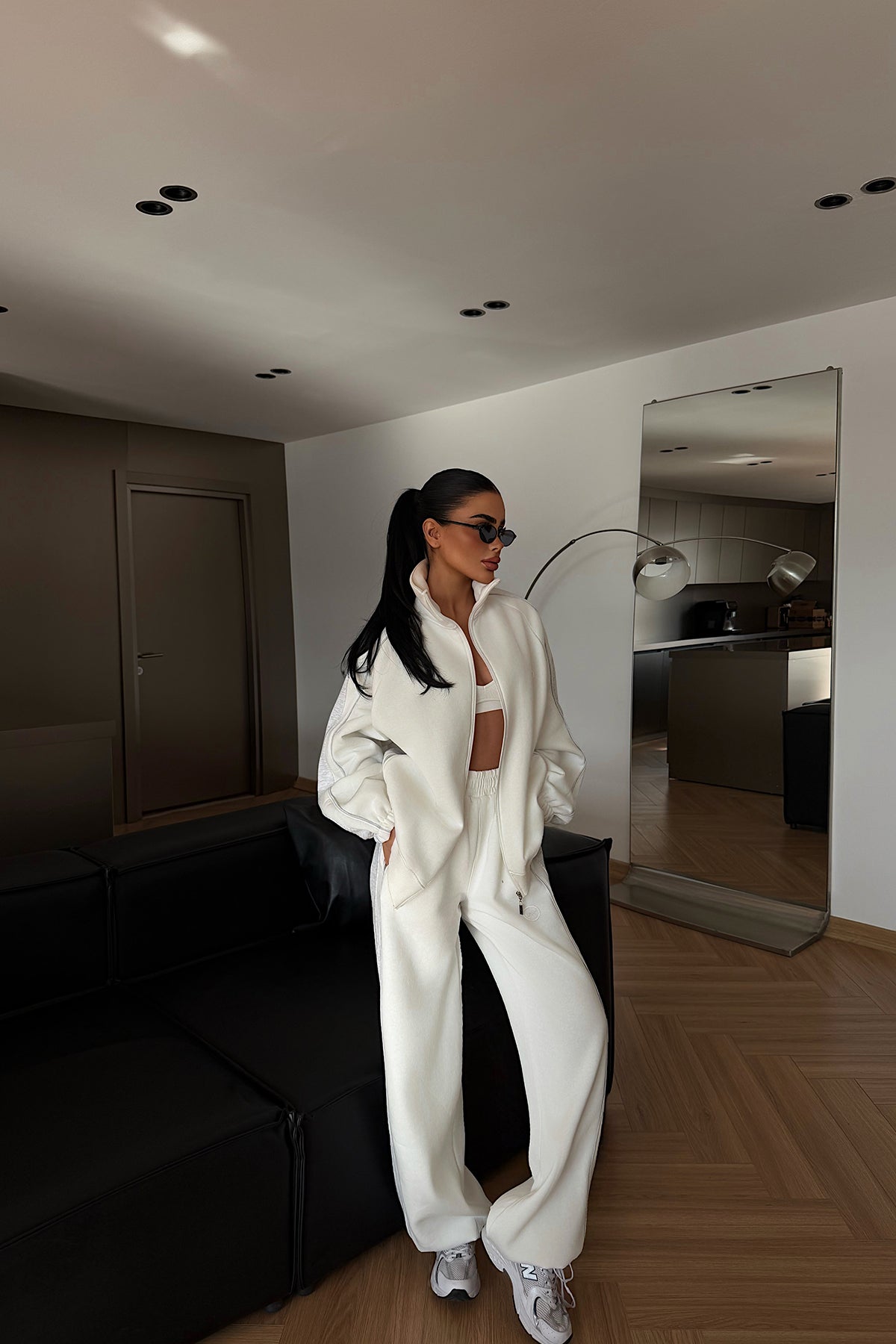 Beyaz Gionna Eşofman Takımı ATE-4359