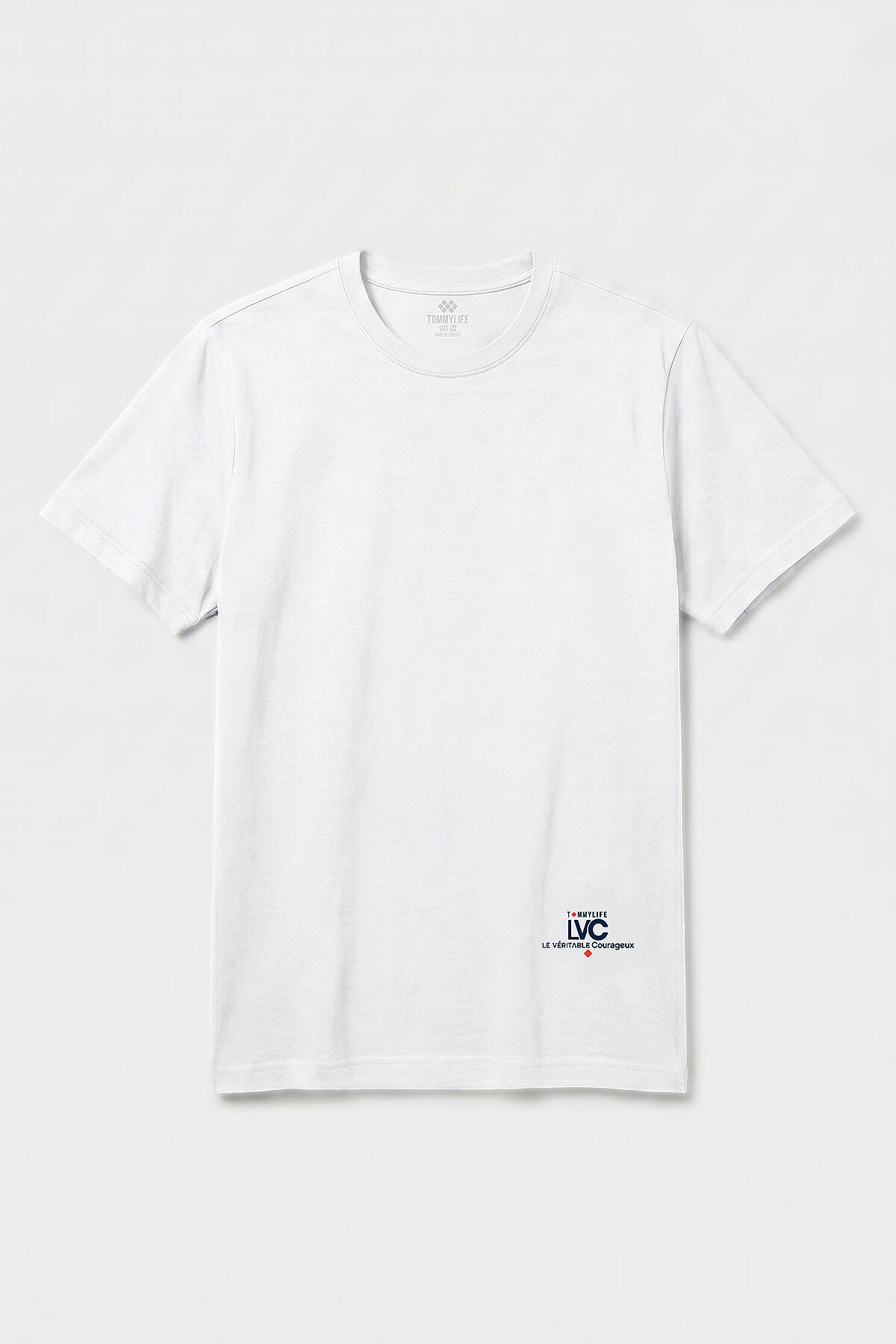 Beyaz Standart Fit Baskılı Kısa Kollu T-Shirt - 88440