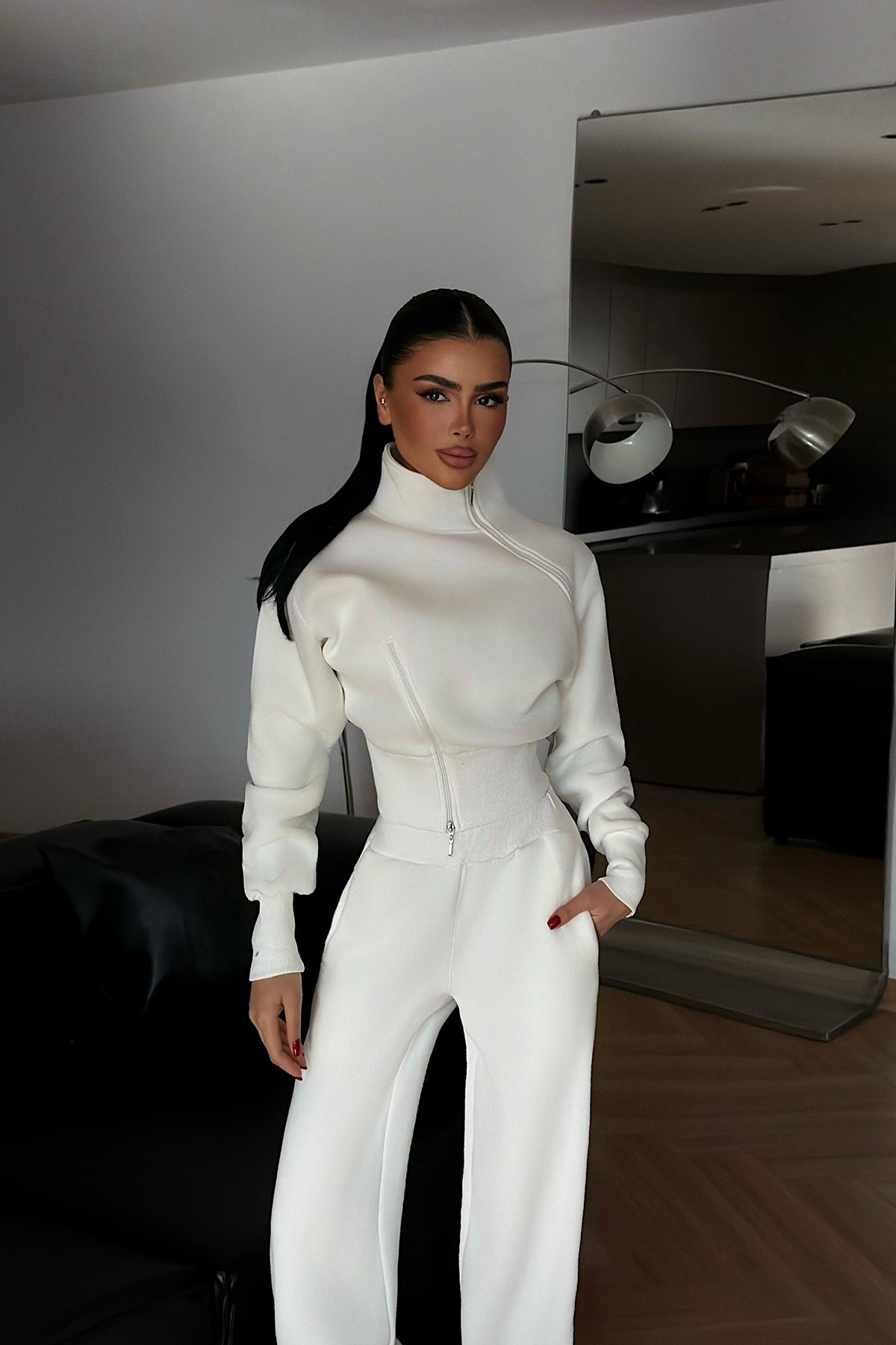 Beyaz Belleza Eşofman Takımı ATE-4298