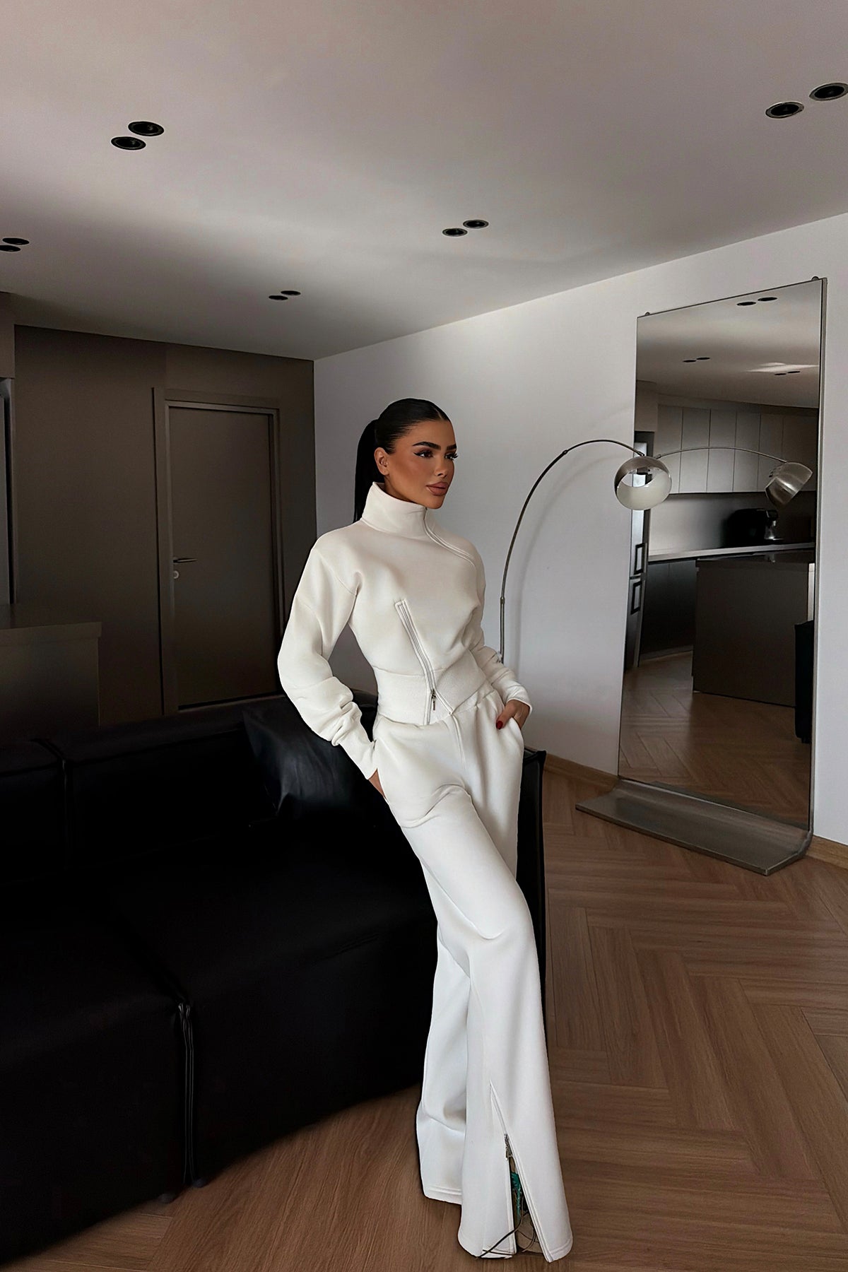 Beyaz Belleza Eşofman Takımı ATE-4298