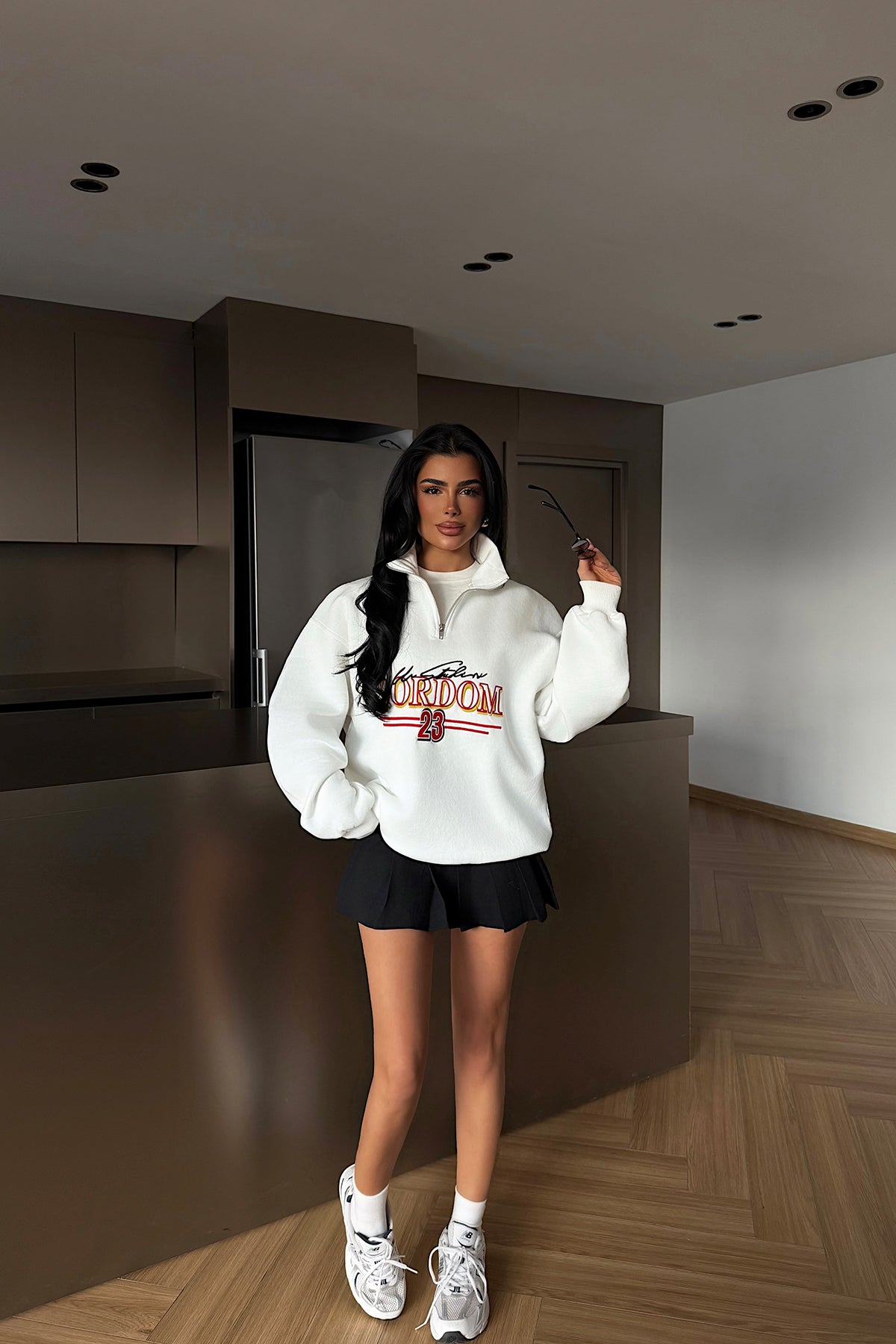 Beyaz Kitanya Sweatshirt ATE-4610