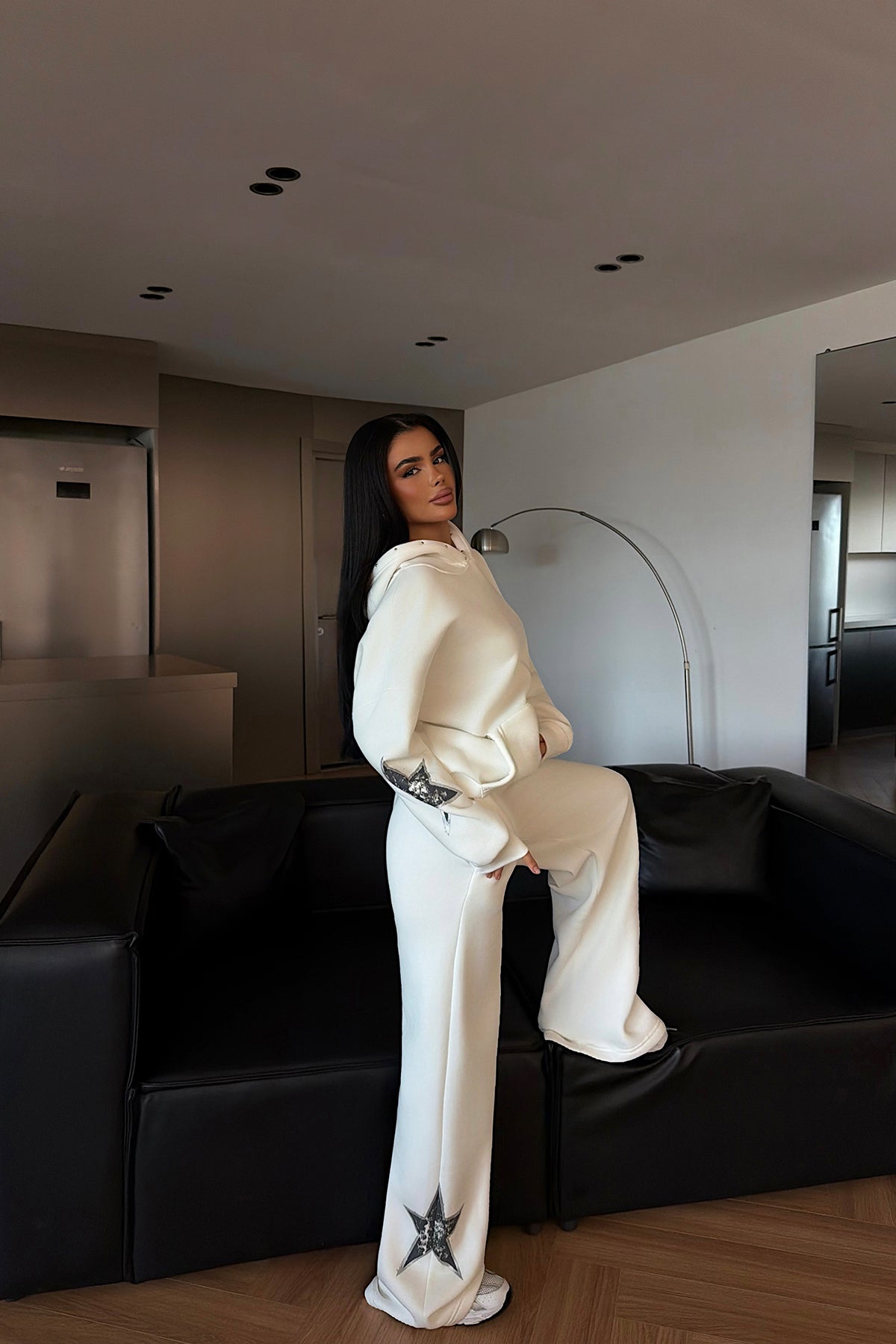 Beyaz Stars Eşofman Takım ATE-4505