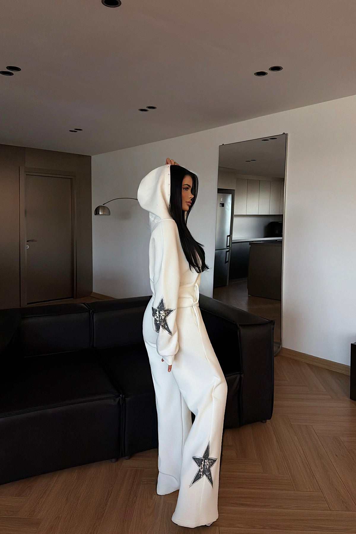 Beyaz Stars Eşofman Takım ATE-4505