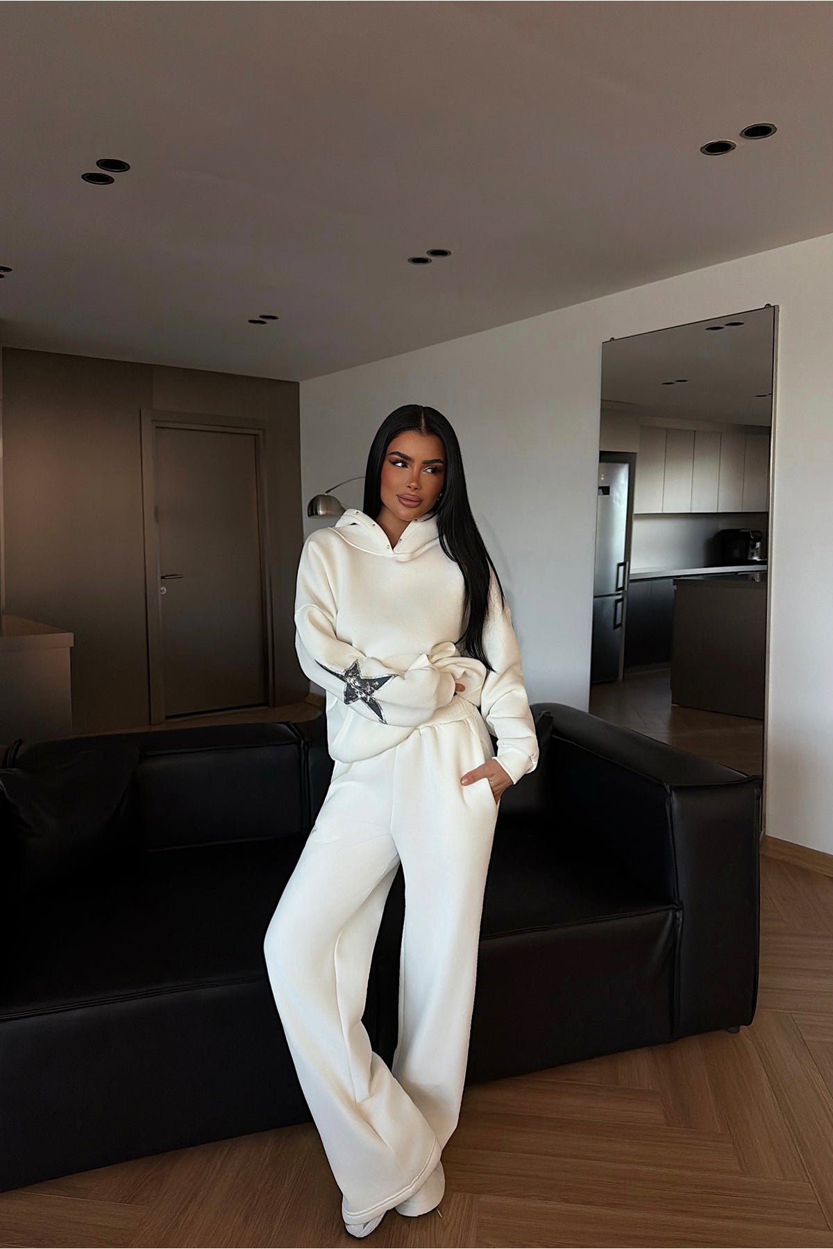 Beyaz Stars Eşofman Takım ATE-4505