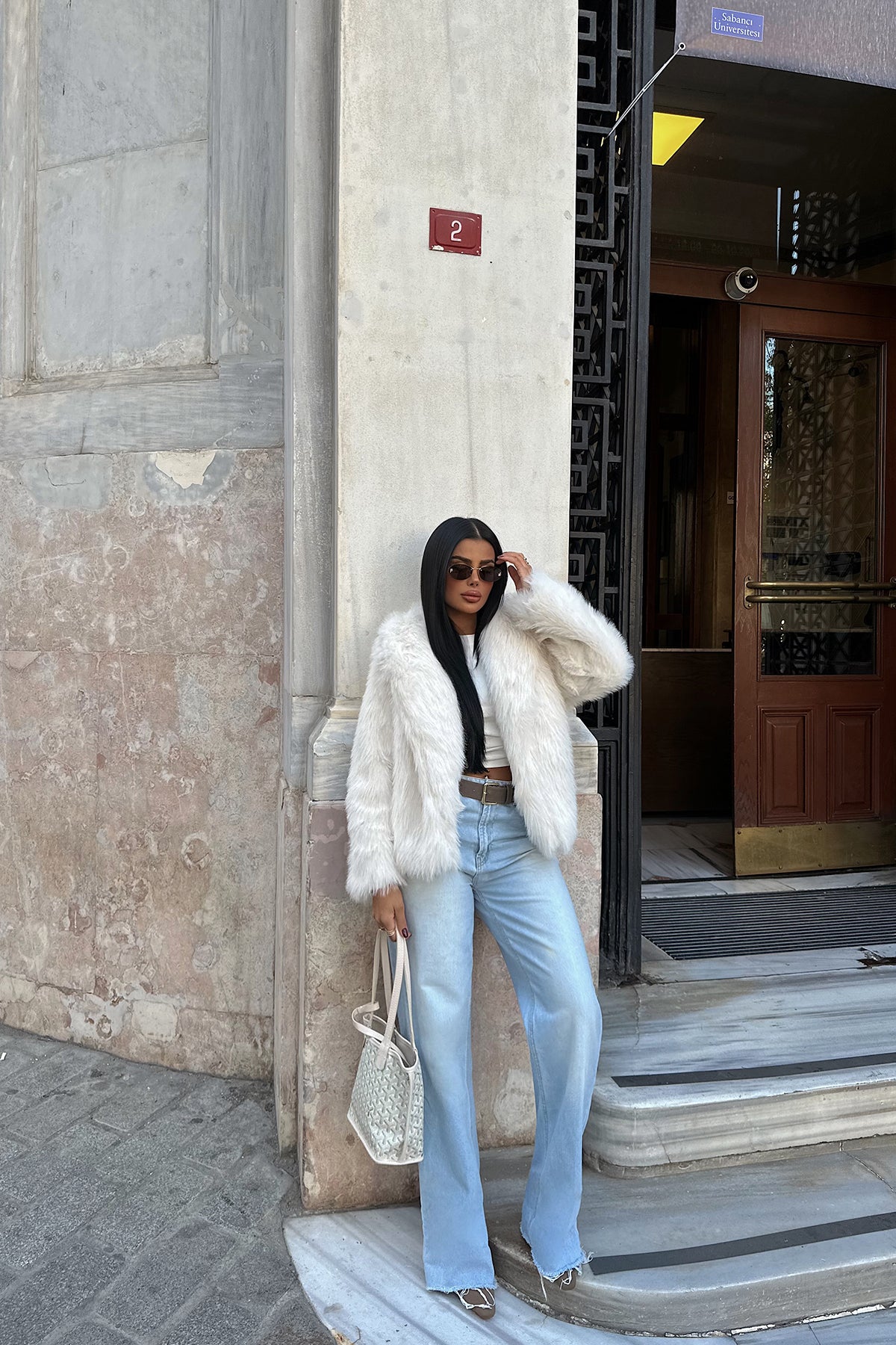 Beyaz Rufina Kürk ATE-1600