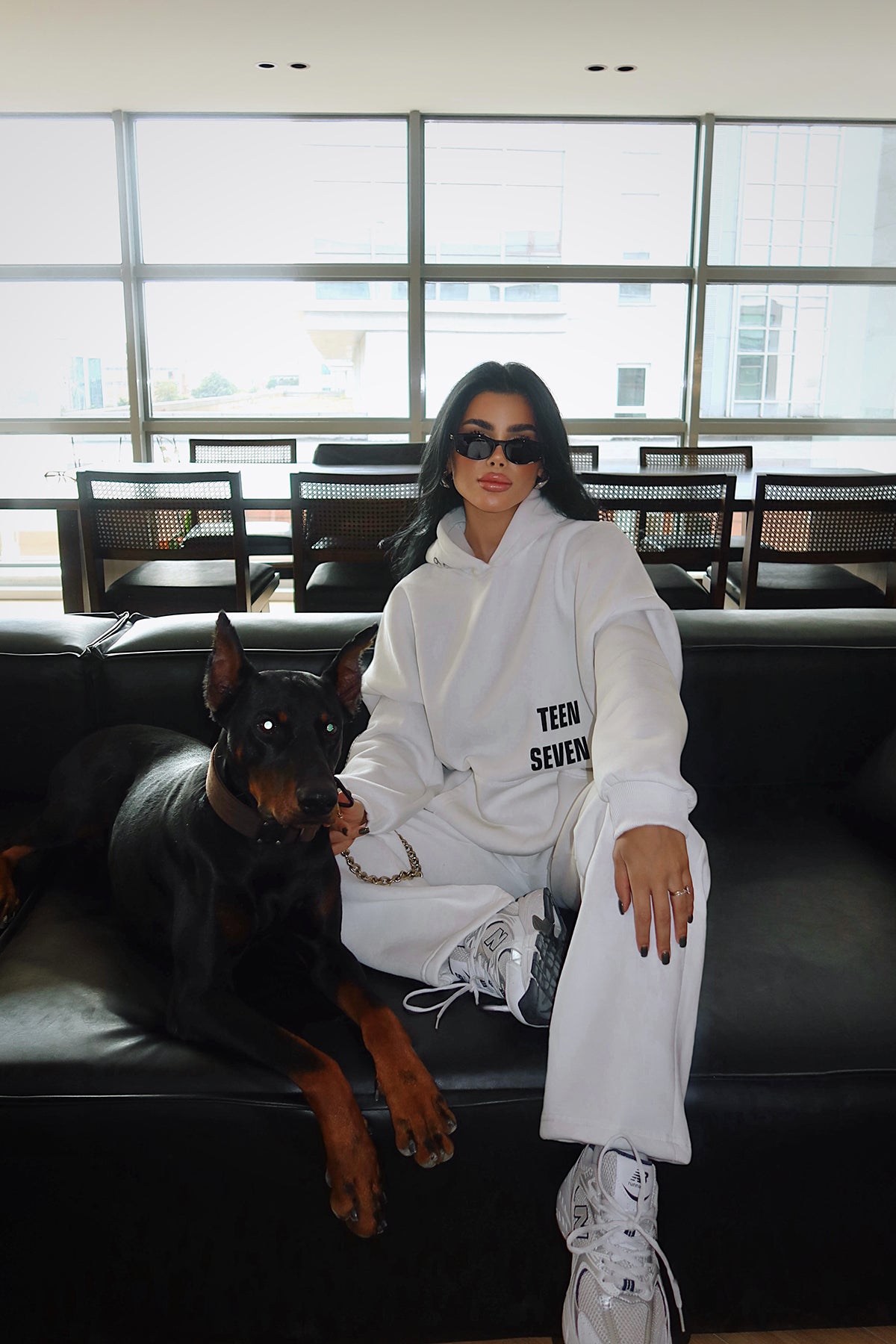 Beyaz Darcey Eşofman Takım ATE-3710