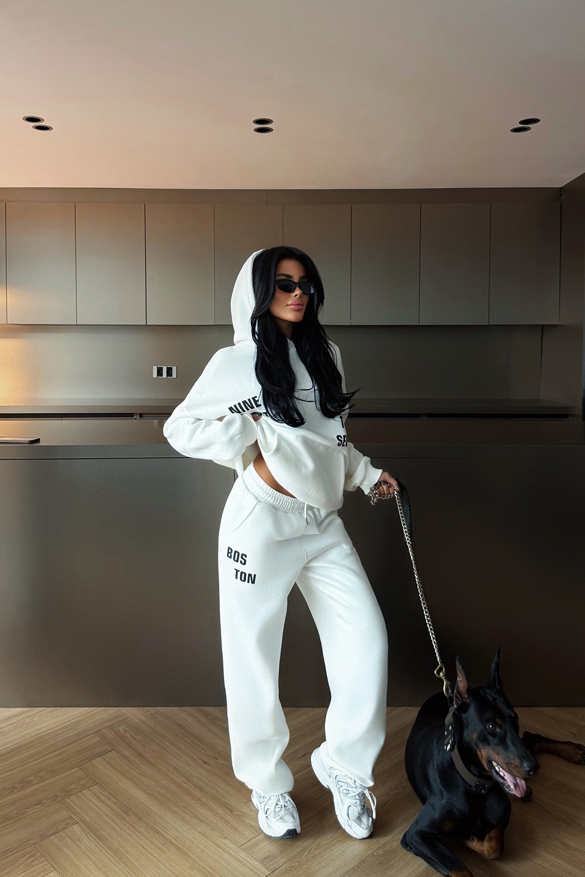 Beyaz Darcey Eşofman Takım ATE-3710