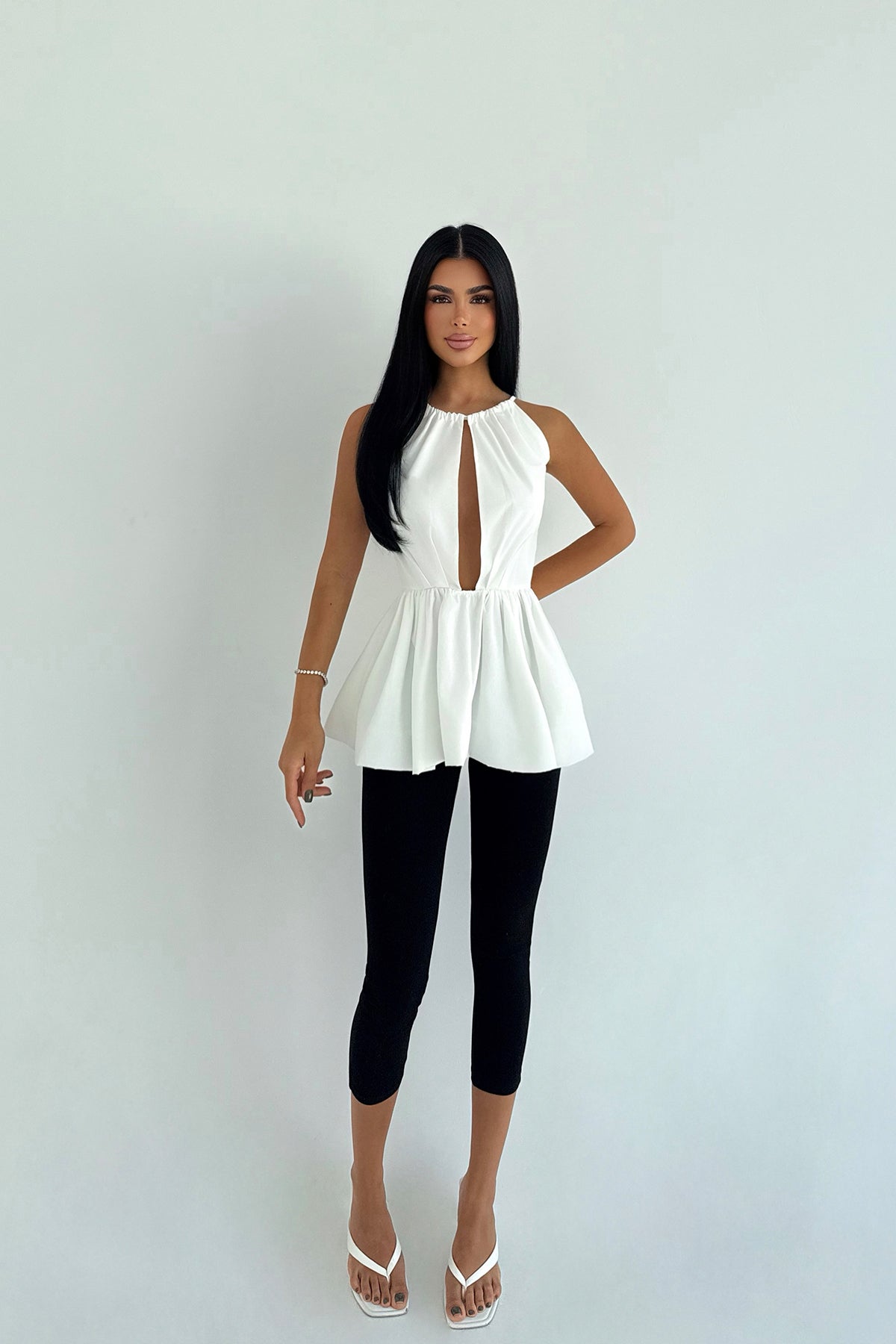 Beyaz Smock Bluz ATE-3445