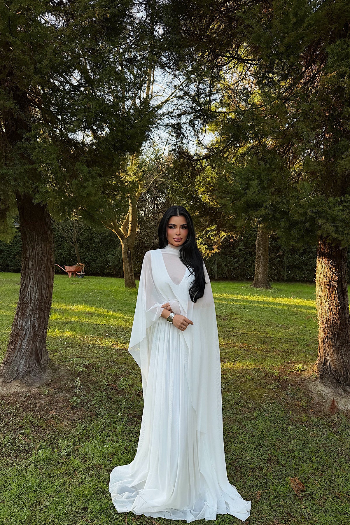 Beyaz Marika Elbise ATE-4788