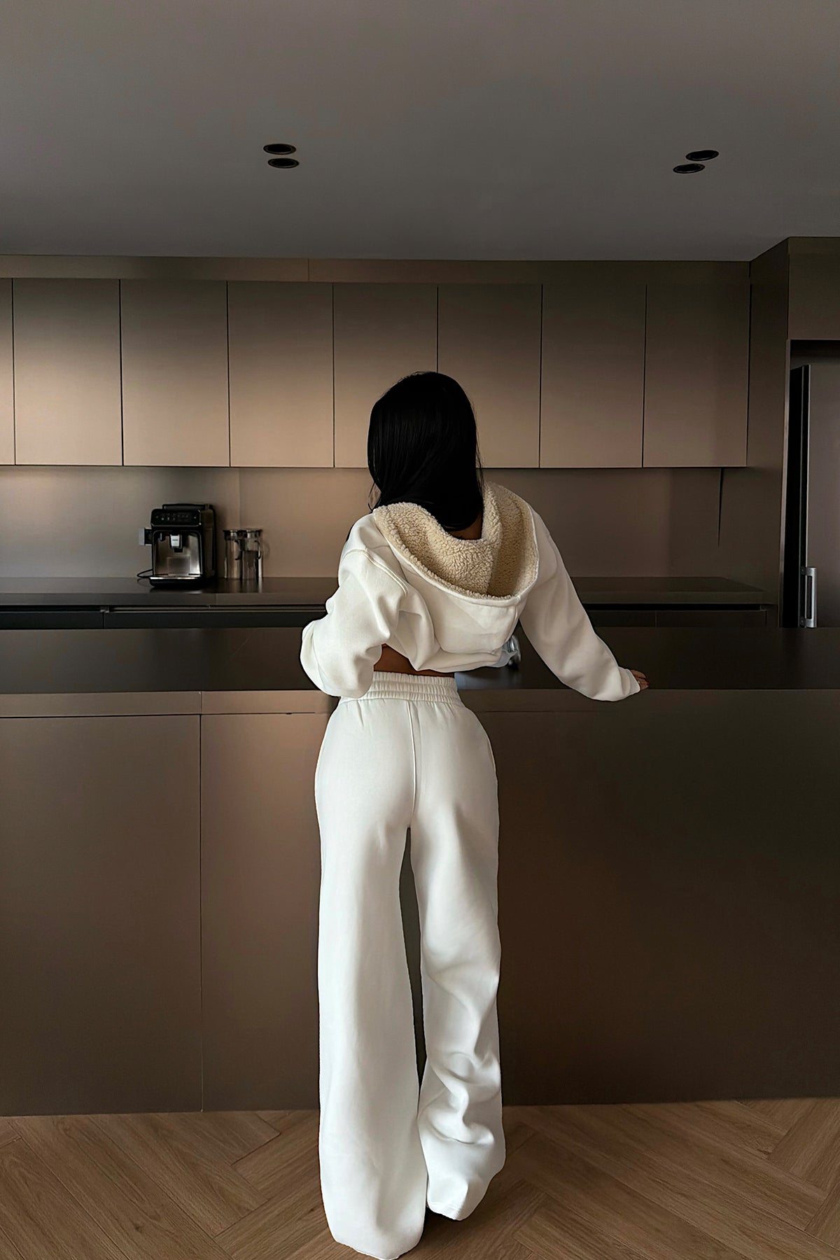 Beyaz Mattie Eşofman Takımı ATE-4308