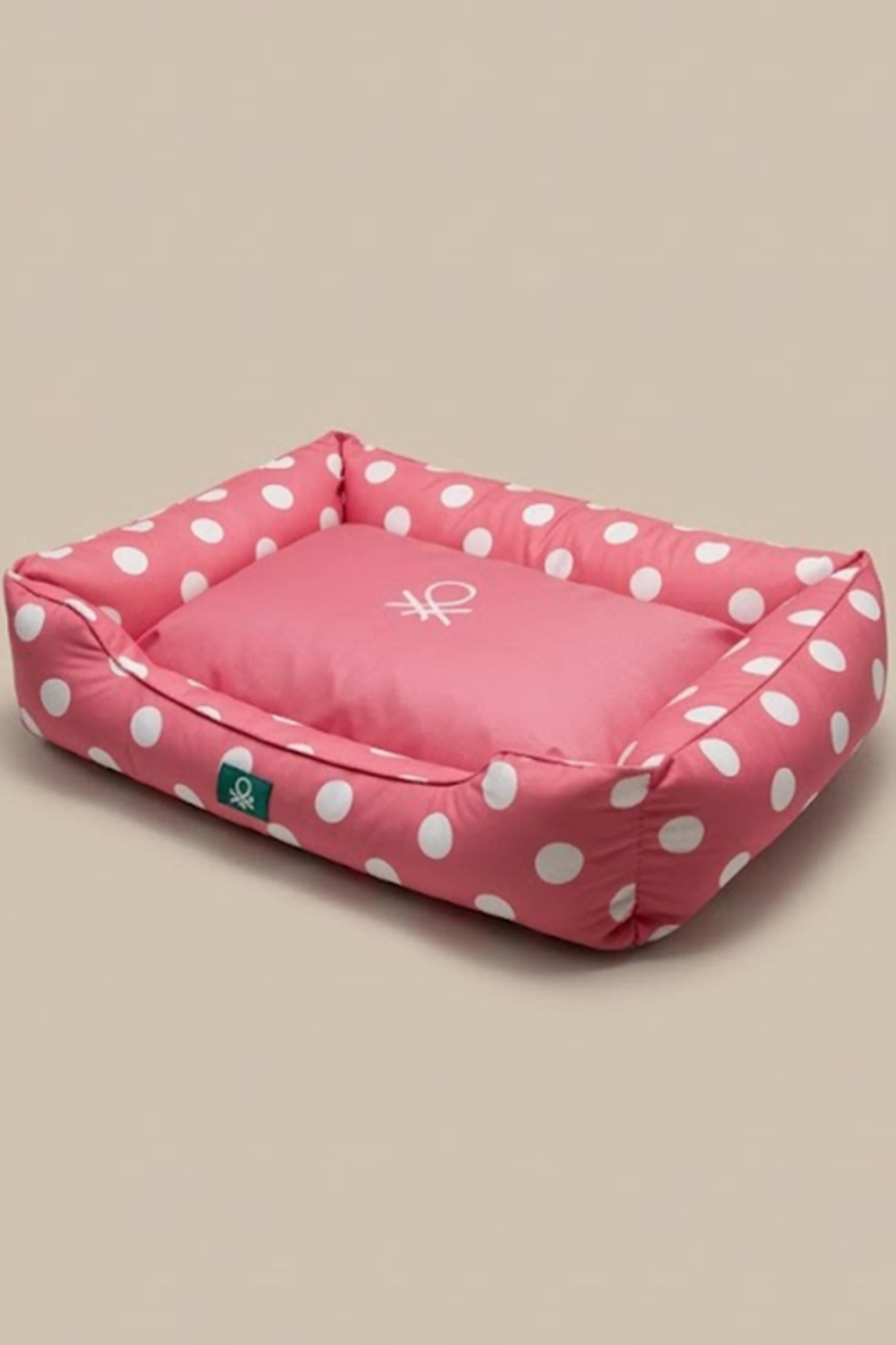 BNT-B2511-A Kedi & Köpek Yatağı PUANTİYELİ PEMBE 60x40 cm