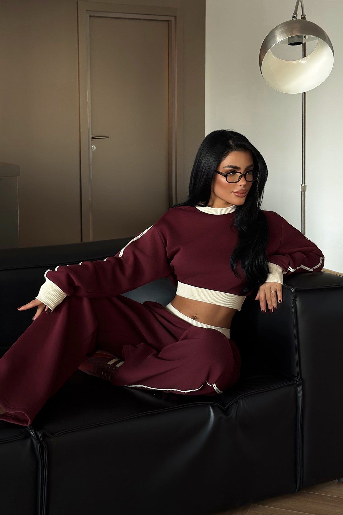 Bordo Quill Eşofman Takımı ATE-4080