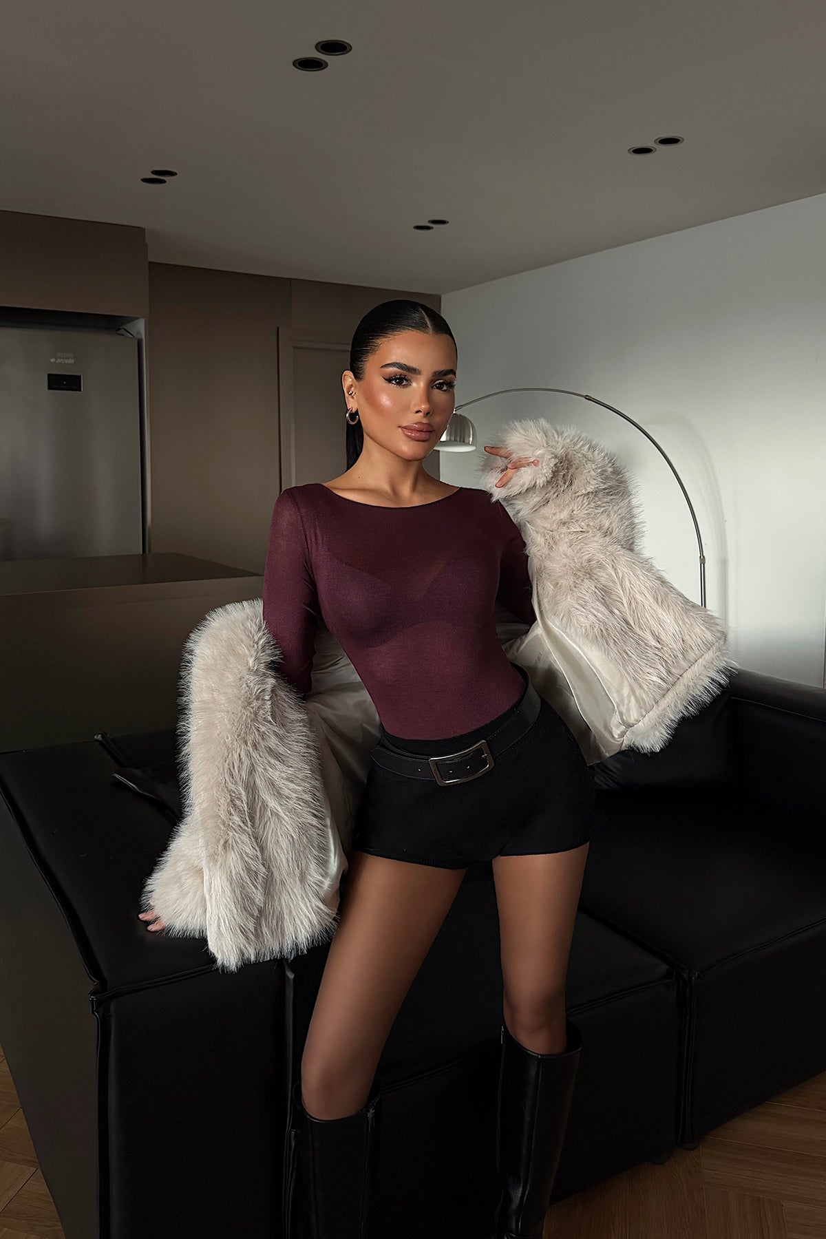 Bordo Intims Transparan Body ATE-4587