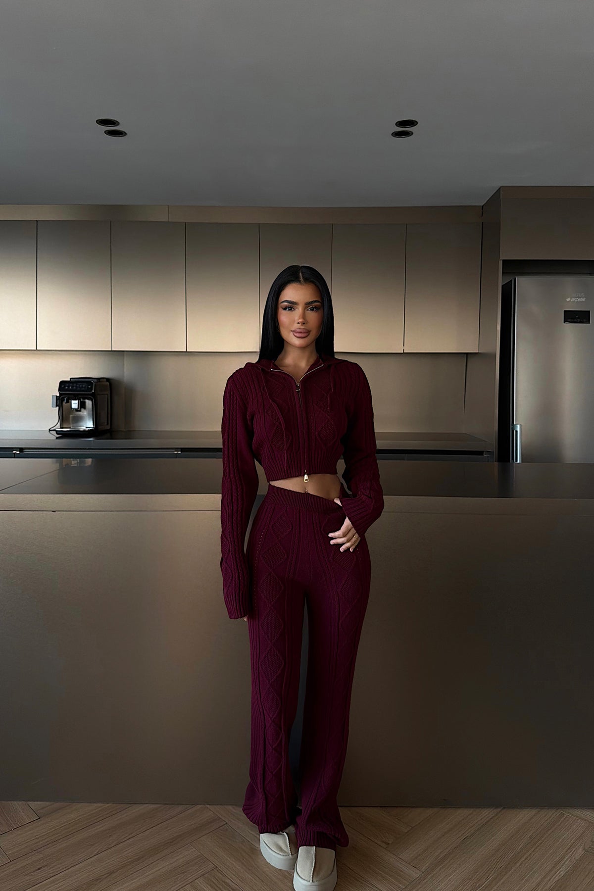 Bordo Ruvina Triko Takım ATE-4508