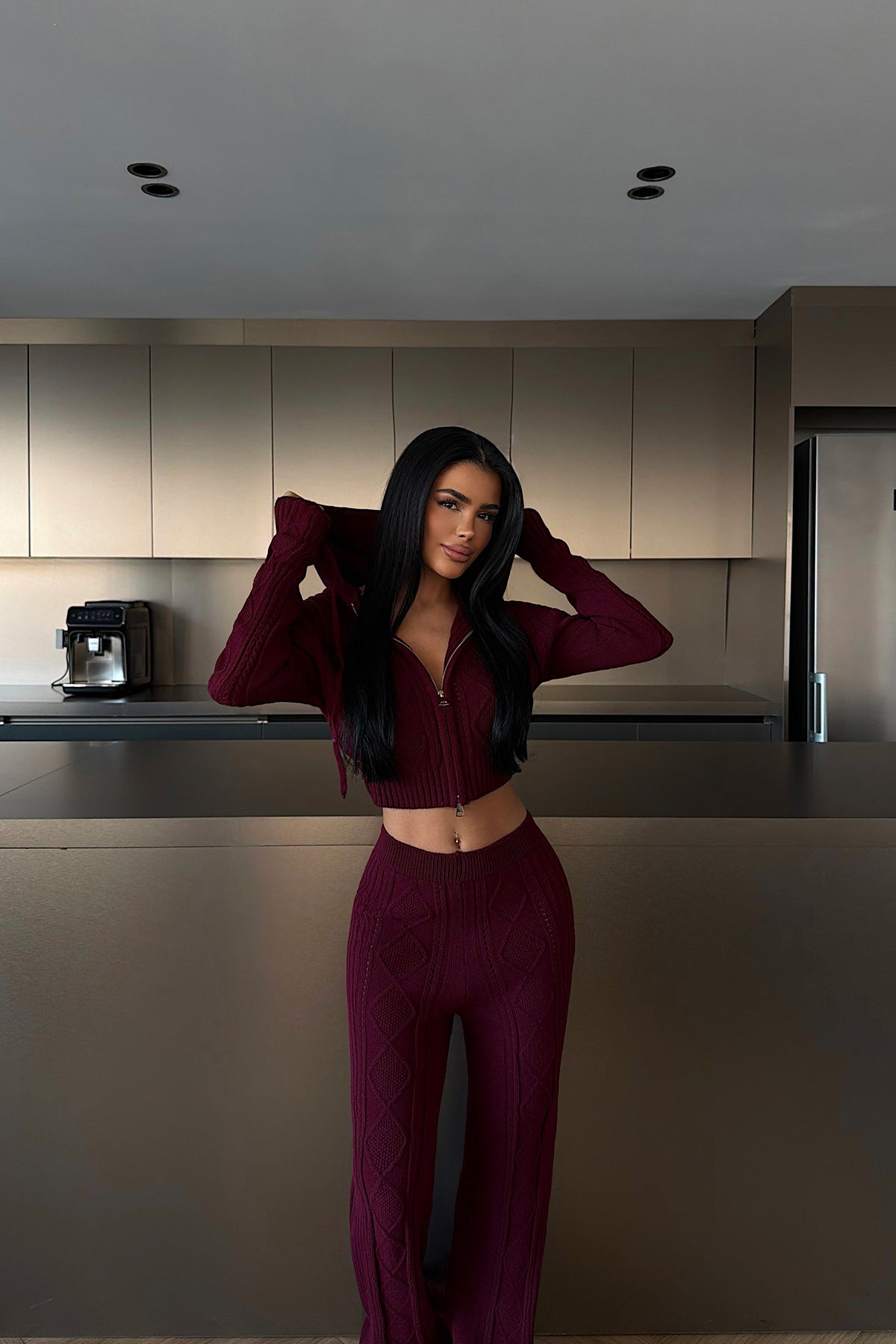 Bordo Ruvina Triko Takım ATE-4508