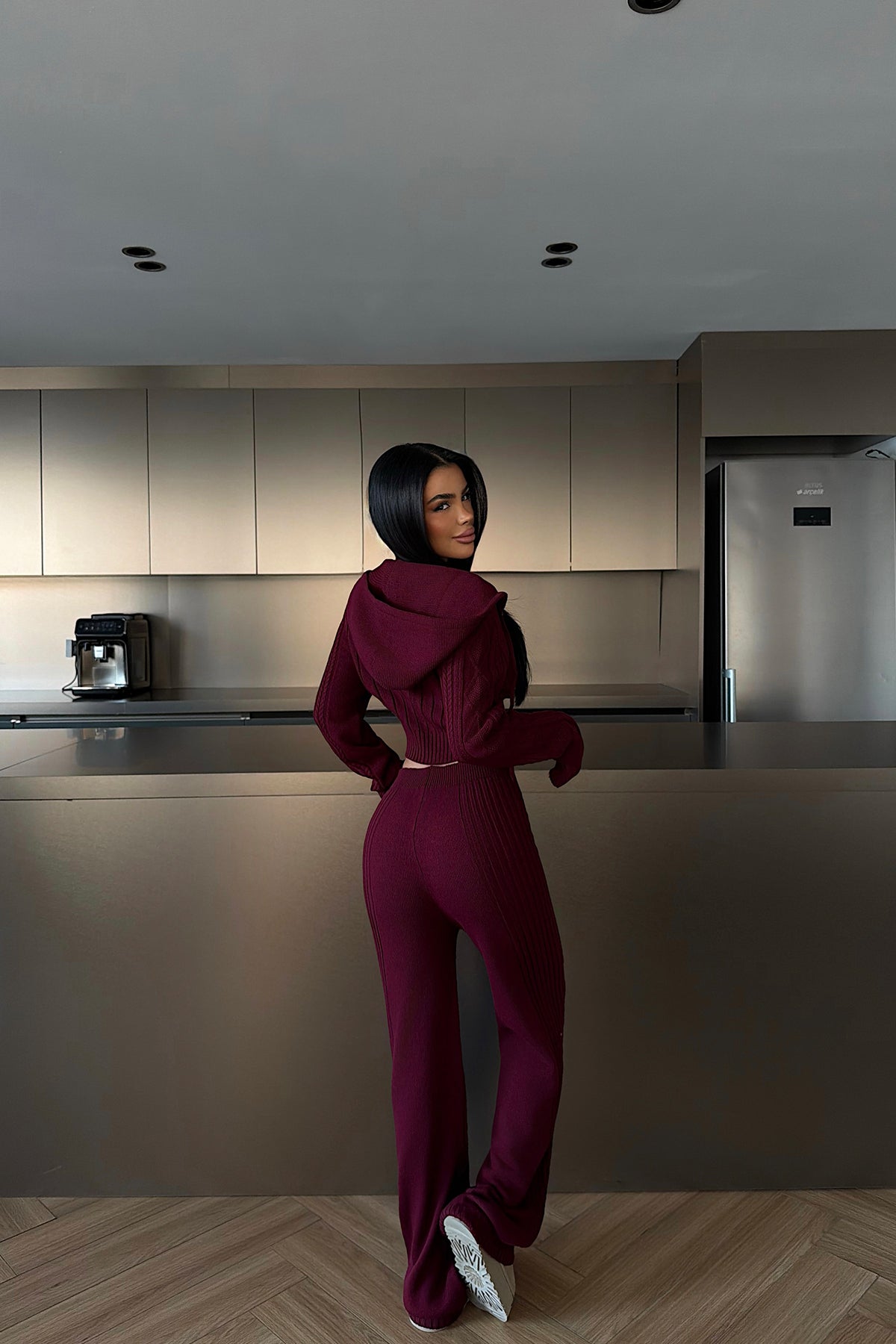 Bordo Ruvina Triko Takım ATE-4508