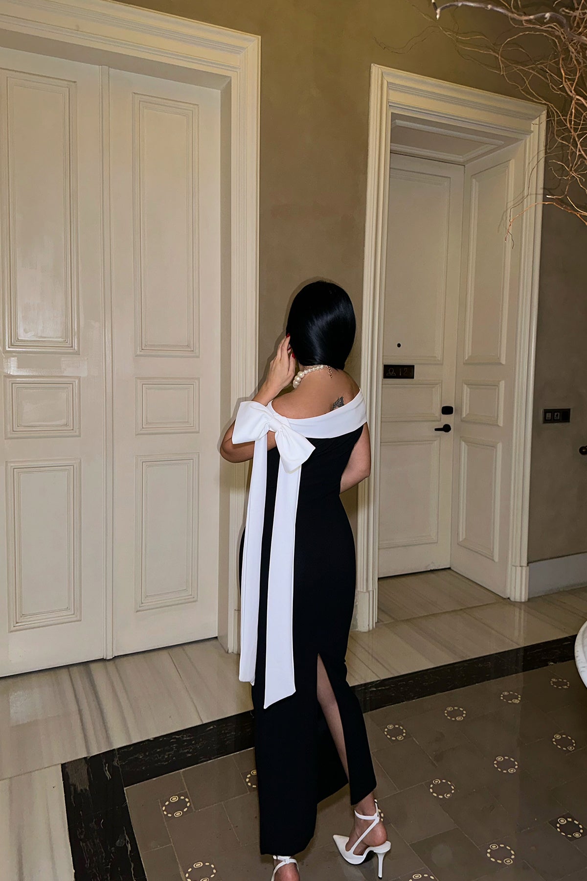 Brıanna Çift Renk Midi Elbise ATE-0774