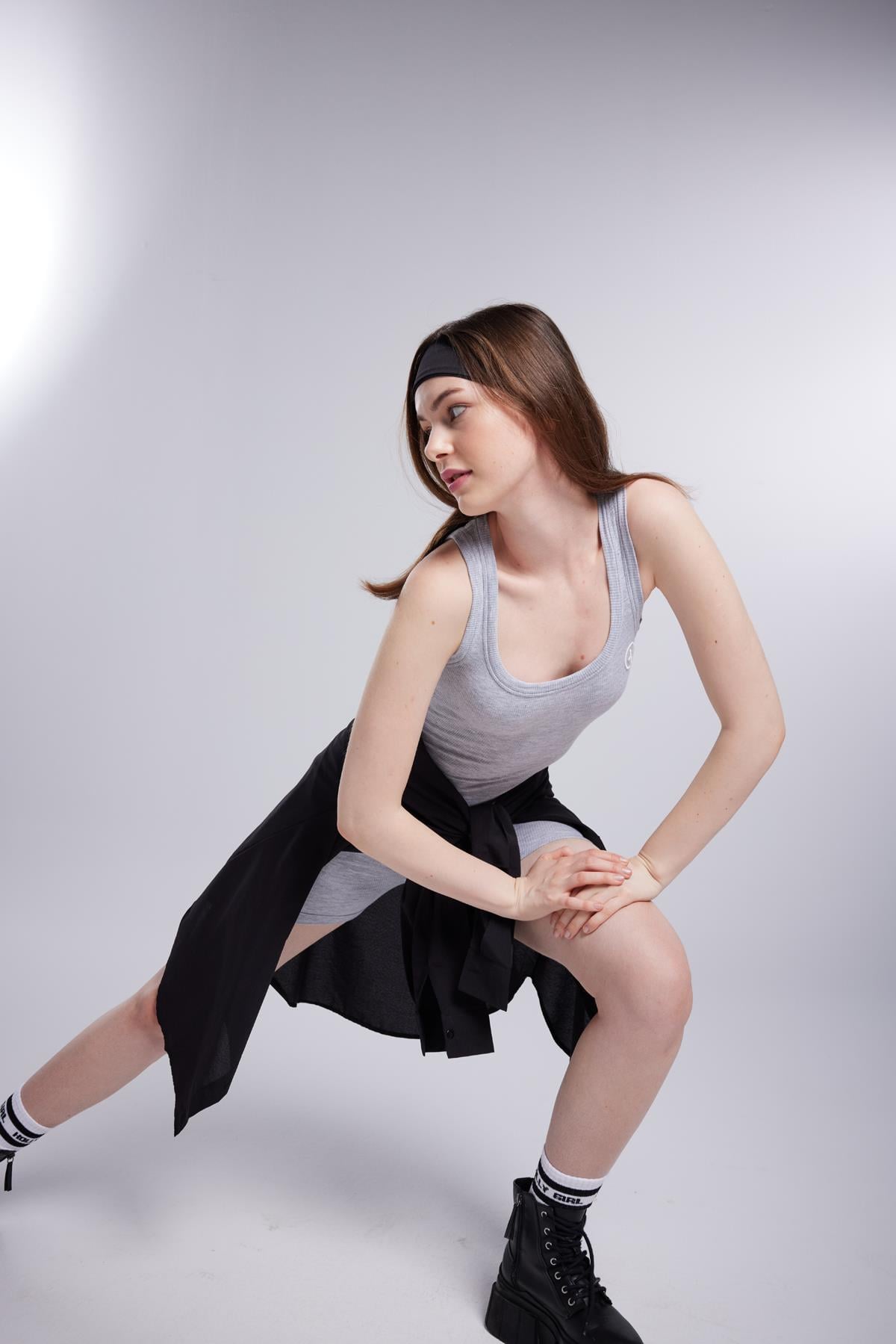 Cepli Oversize Kesim Lovesize Gömlek Siyah