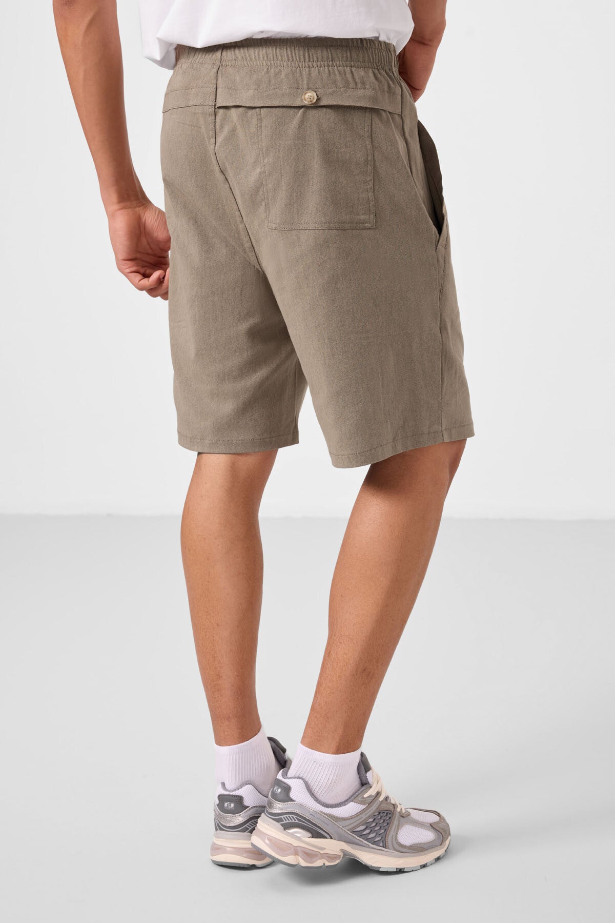 Camel Standart Fit Dokuma Hafif Esnek Chino Erkek Şort - 81292