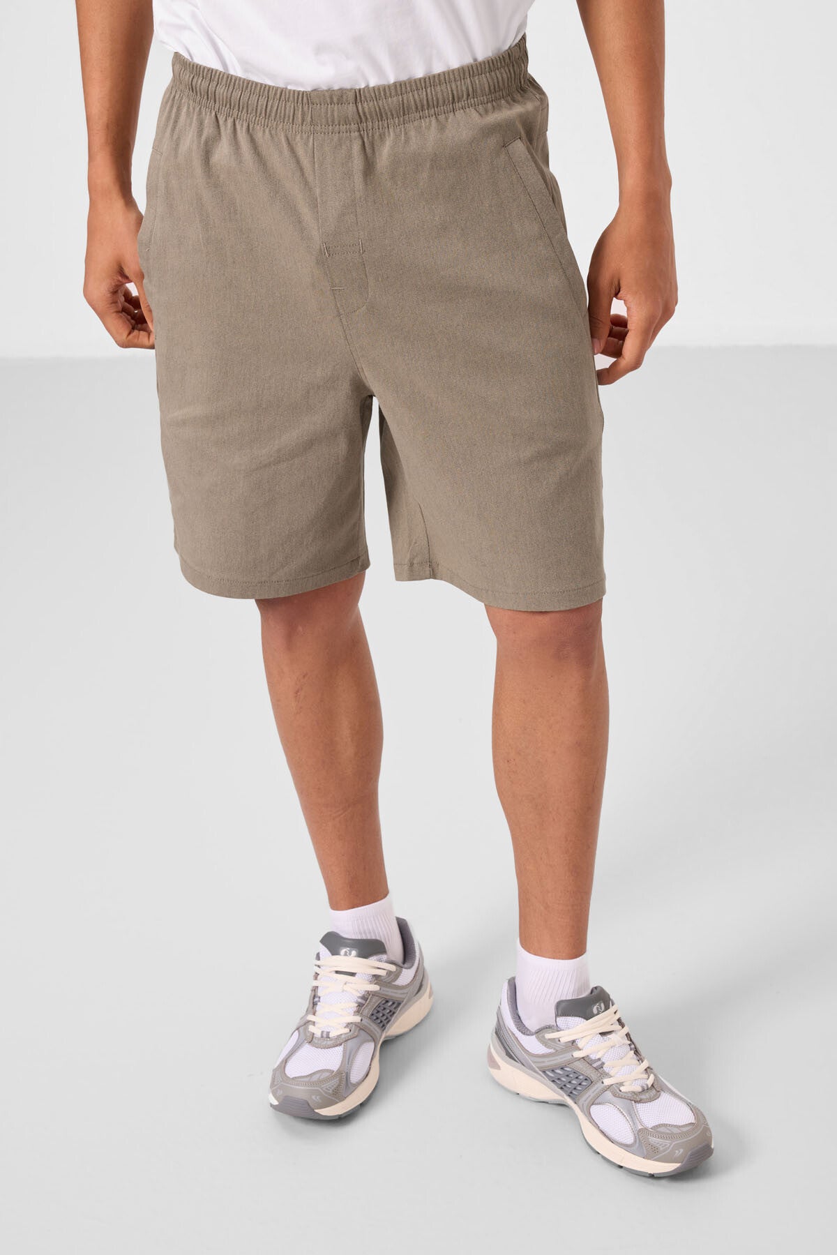 Camel Standart Fit Dokuma Hafif Esnek Chino Erkek Şort - 81292