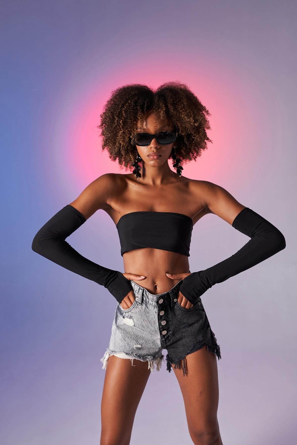 Straplez Model Noir Bluz Siyah Siyah L