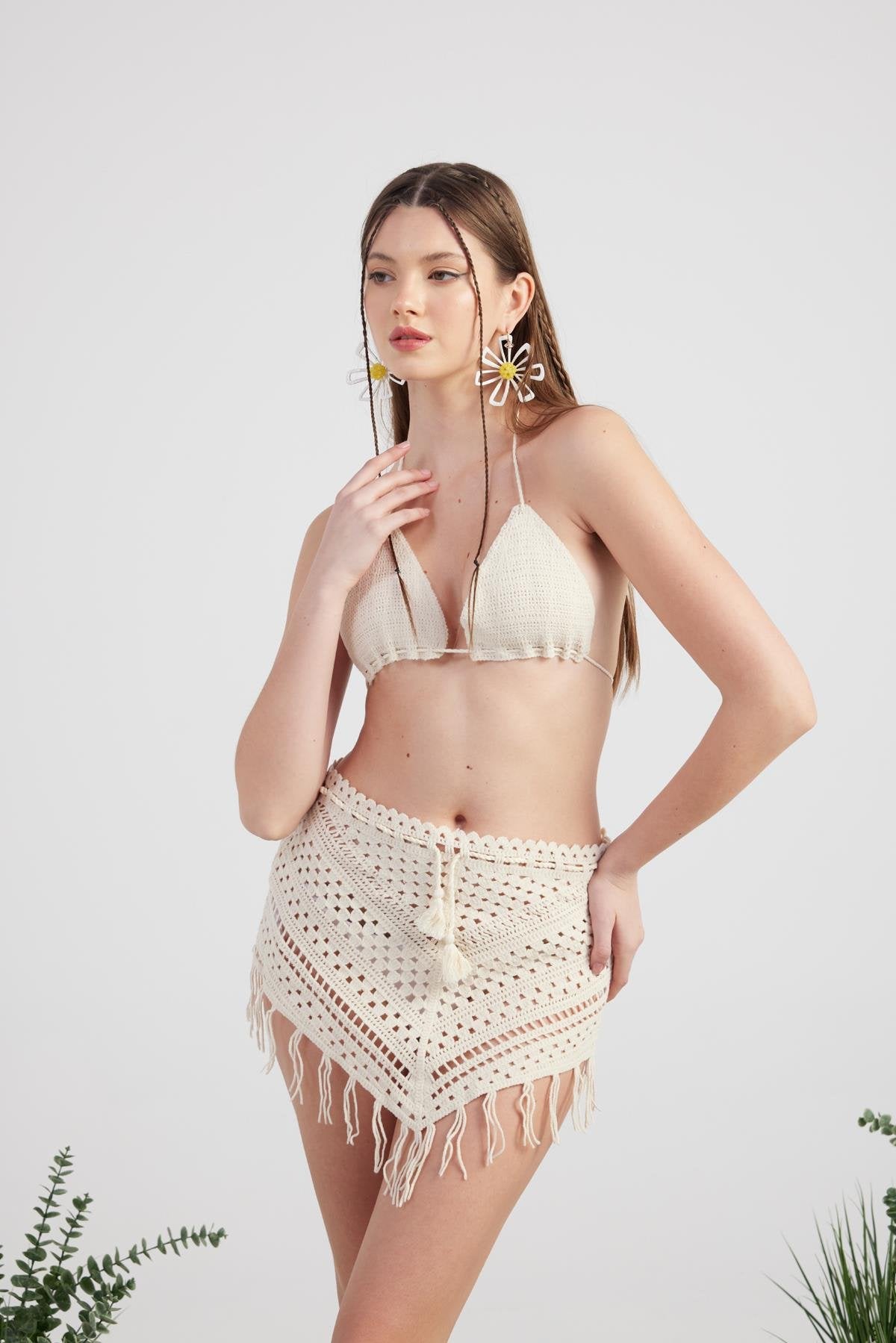 Chacha Triko Takım Bej