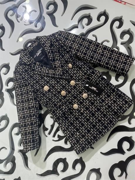 Chanel Simli Blazer Ceket Siyah 4 Yaş