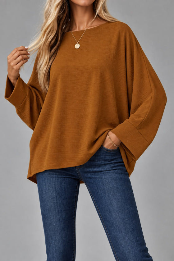 Oversize Yarasa Kol Bluz