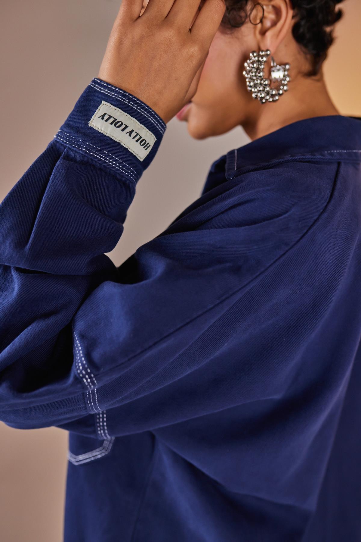 Sofie Gömlek Lacivert