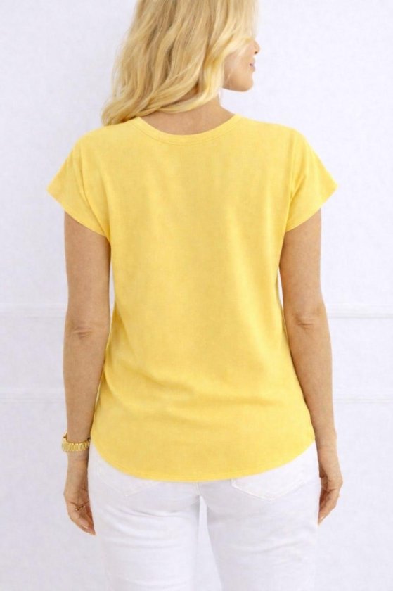 Women's V-Neck Short Sleeve Woven Viscose Fabric Blouse