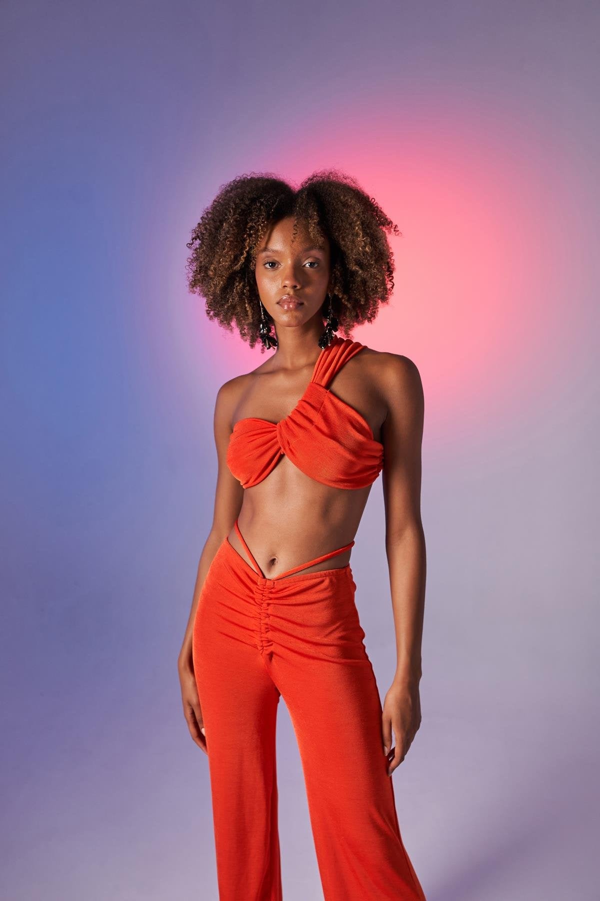 Beatrice Crop Turuncu