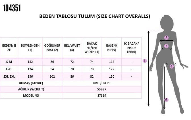 Kadın Uzun Kollu Kruvaze önden Pileli Yakalı Uzun Janjan Tulum