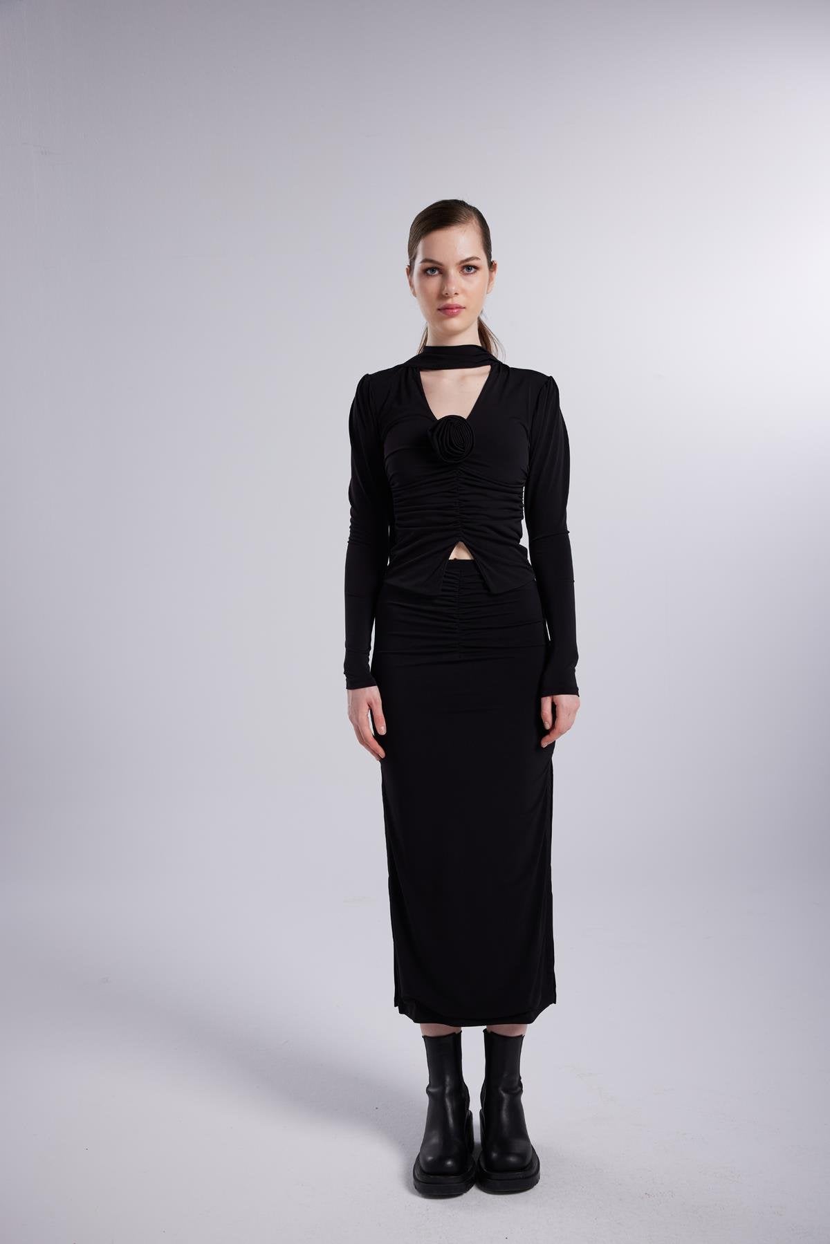 Serre Etek Siyah Siyah L