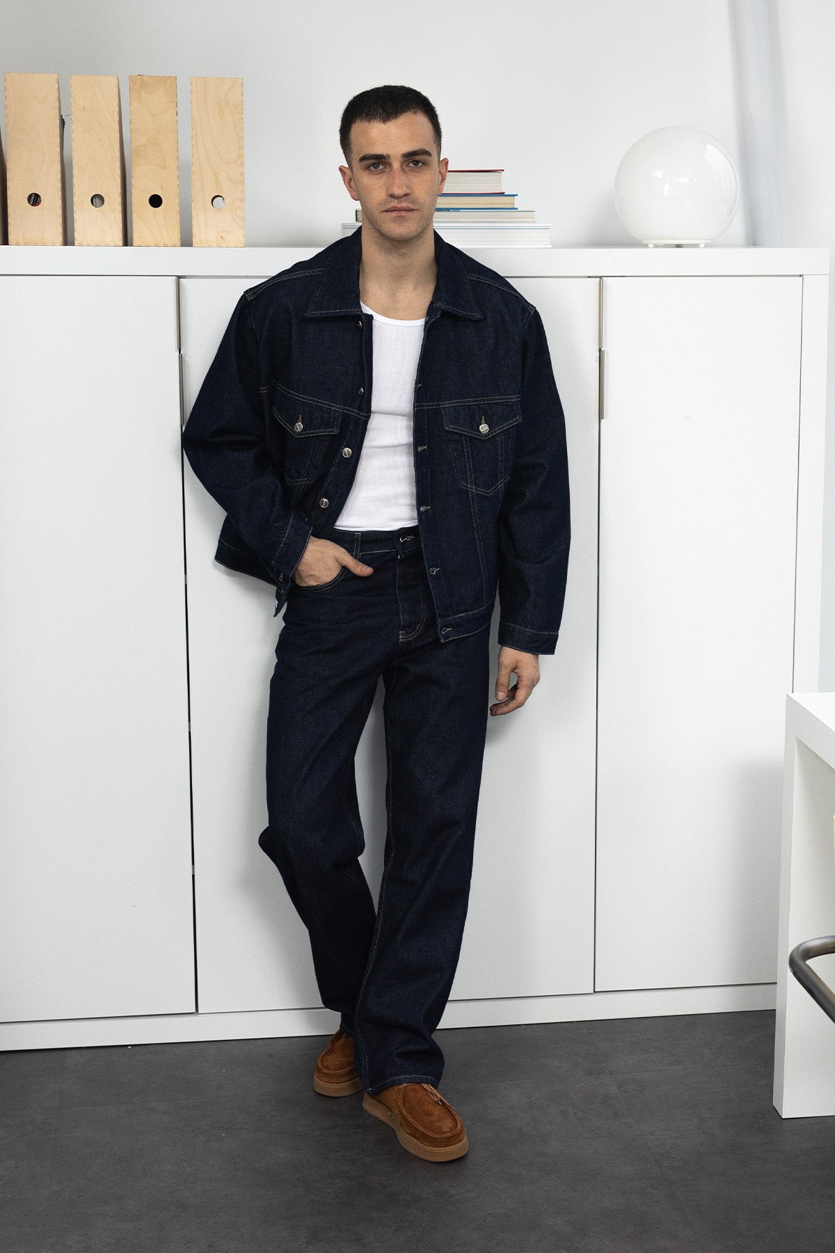DENIM CEKET - LACİVERT - LACİVERT M