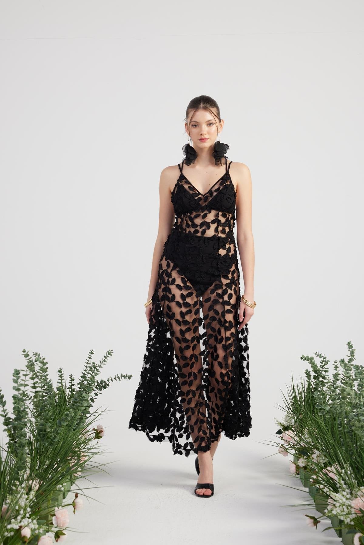 Beatriz Elbise Siyah Siyah S