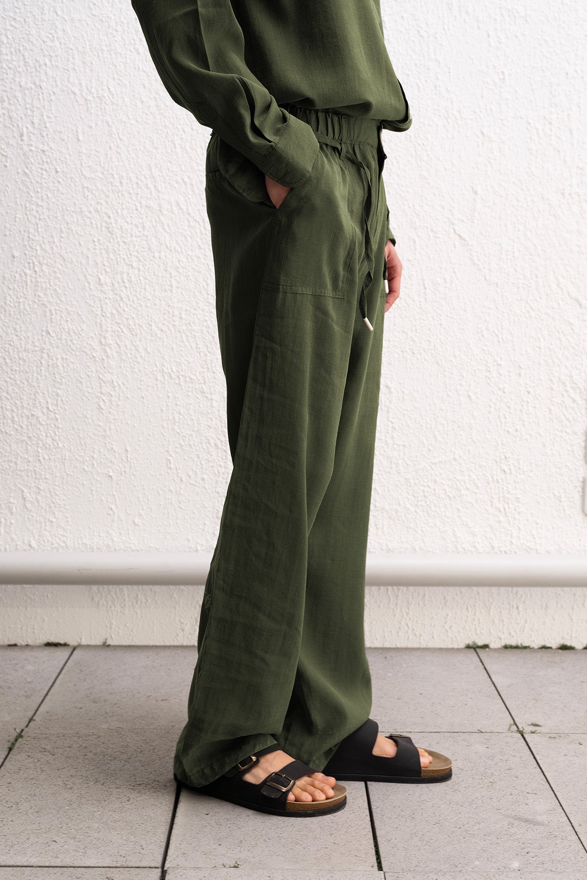 DÖKÜMLÜ JOGGER HAKİ PANTOLON - HAKİ XL