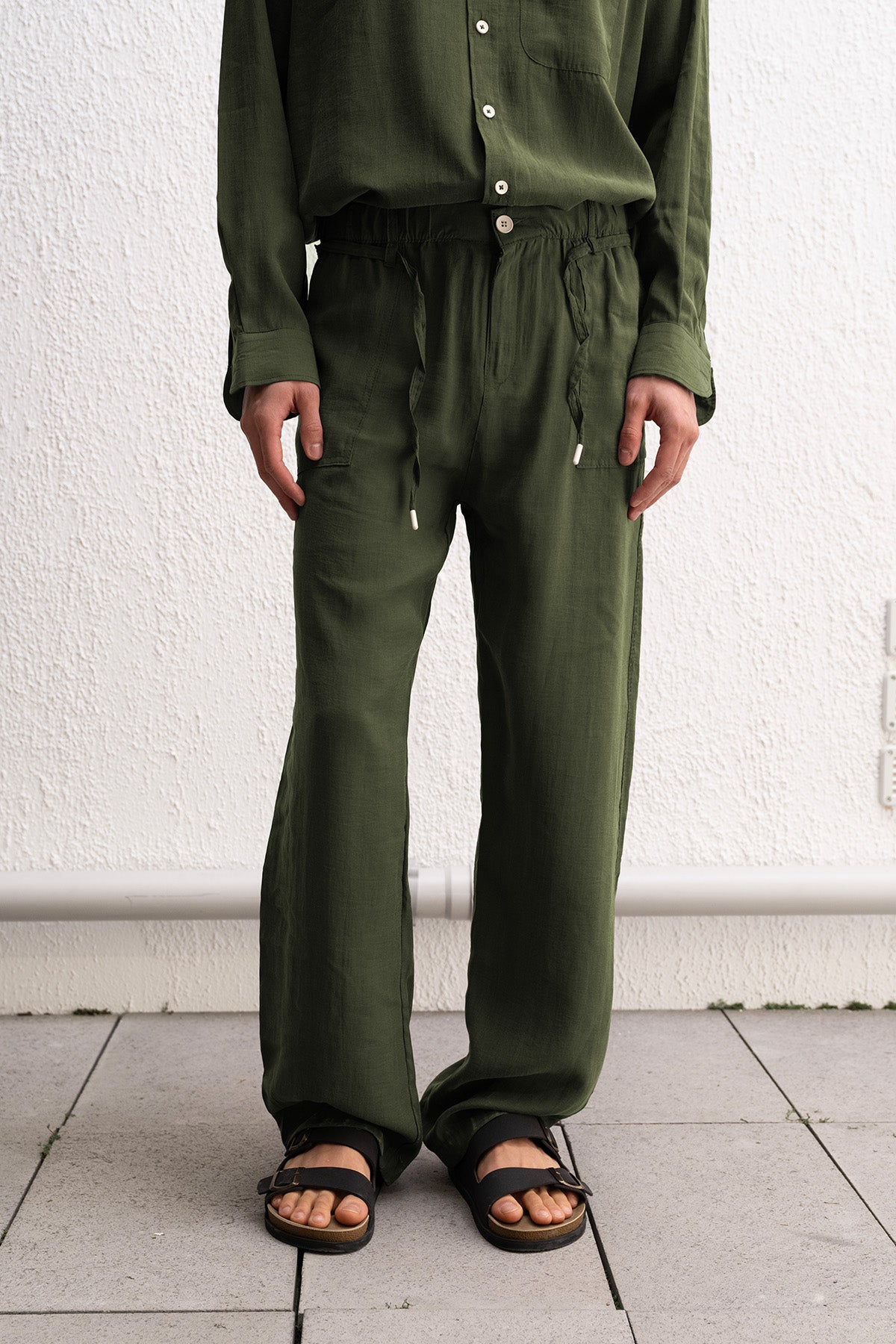 DÖKÜMLÜ JOGGER HAKİ PANTOLON - HAKİ XL