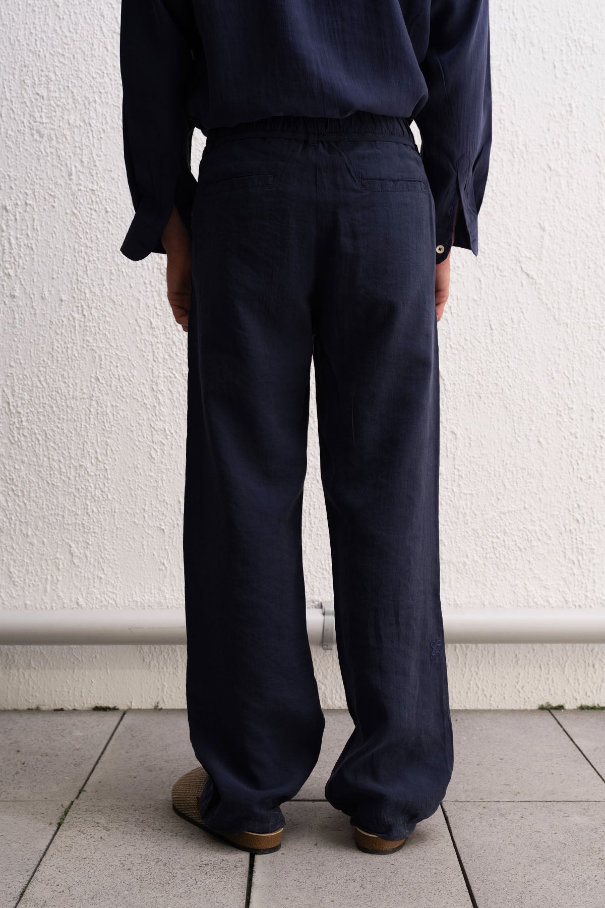 DÖKÜMLÜ JOGGER LACİVERT PANTOLON - LACİVERT L