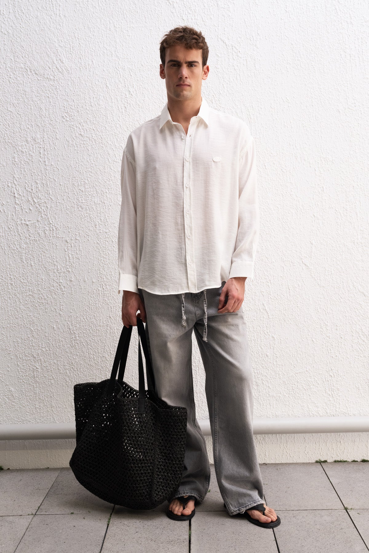 OVERSIZE MODAL BEYAZ GÖMLEK