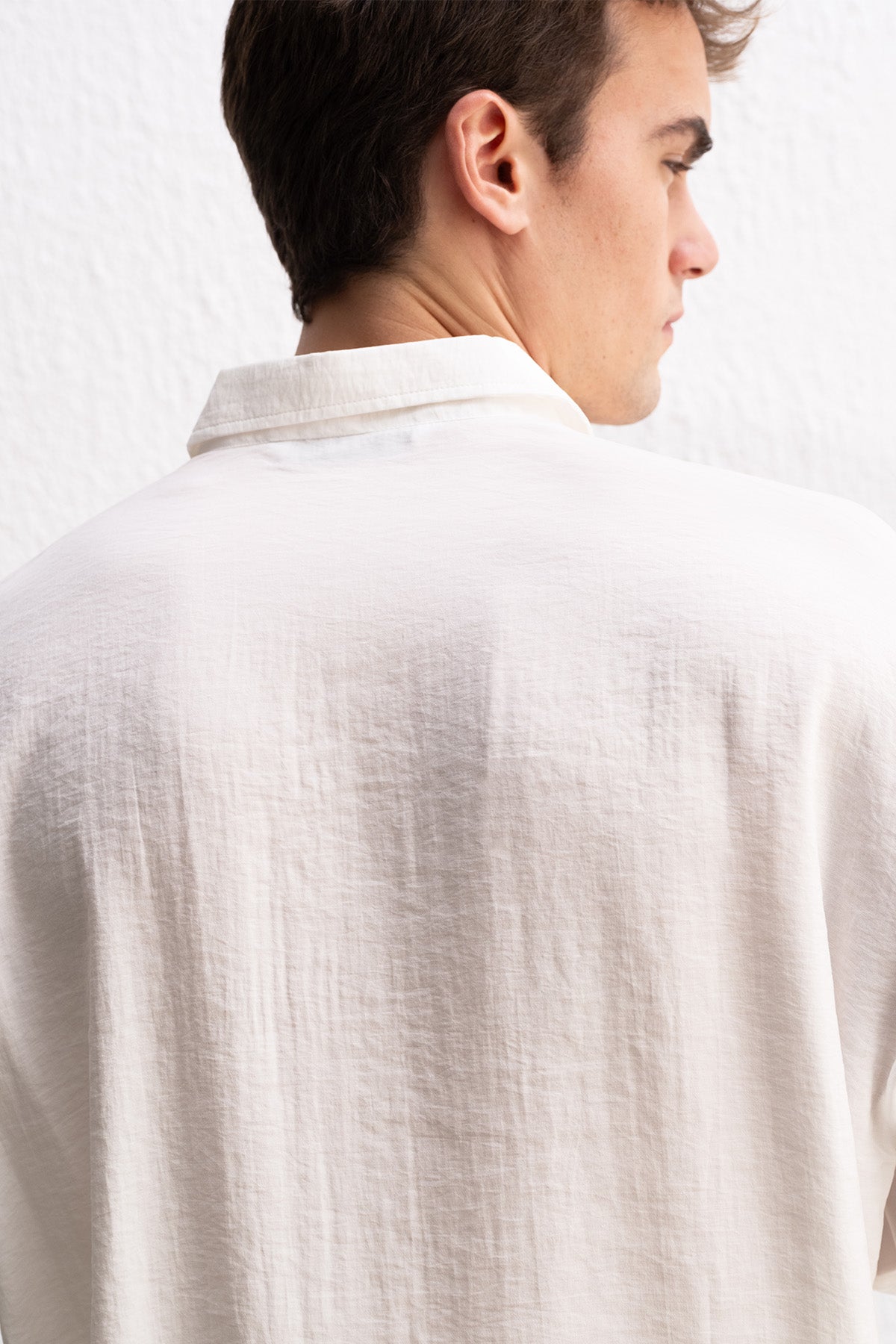 OVERSIZE MODAL BEYAZ GÖMLEK - BEYAZ XL