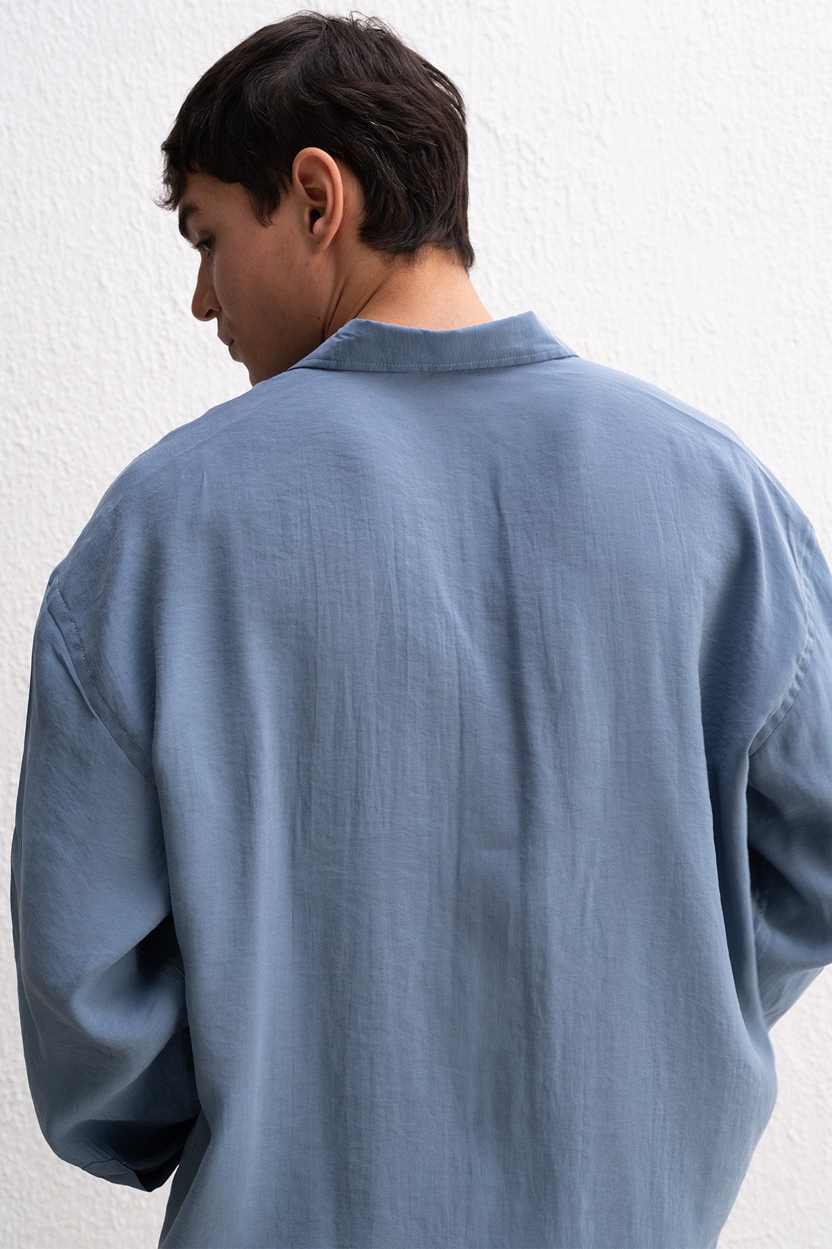 OVERSIZE MODAL INDIGO GÖMLEK - İNDİGO XL