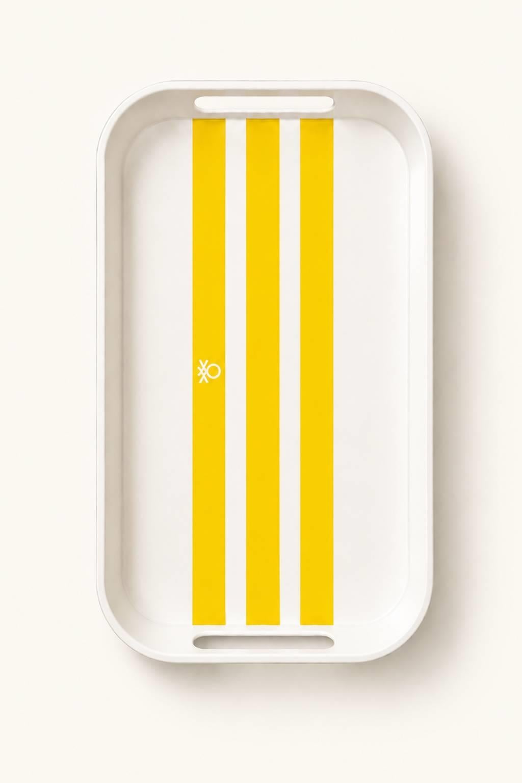 E-Kct64-S Melamine Sarı 19*33 Cm Servis Tepsisi