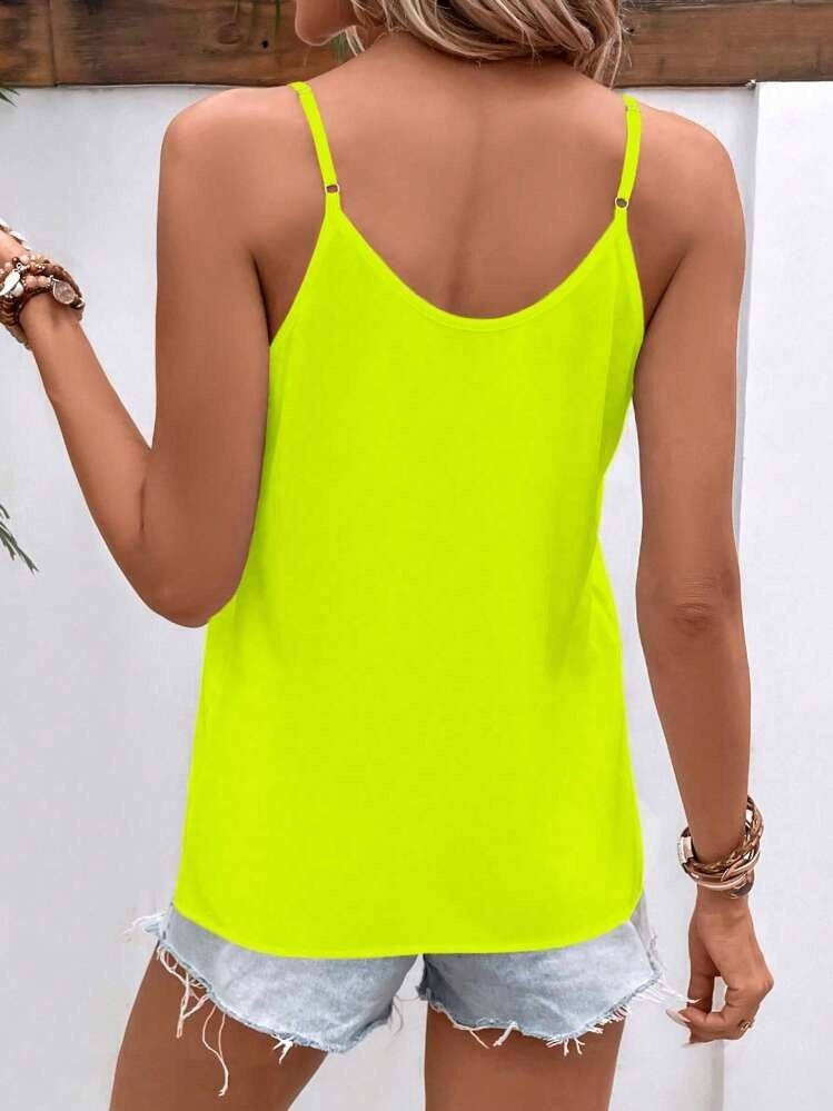 Women's Spaghetti Strap V-Neck Viscose Blouse
