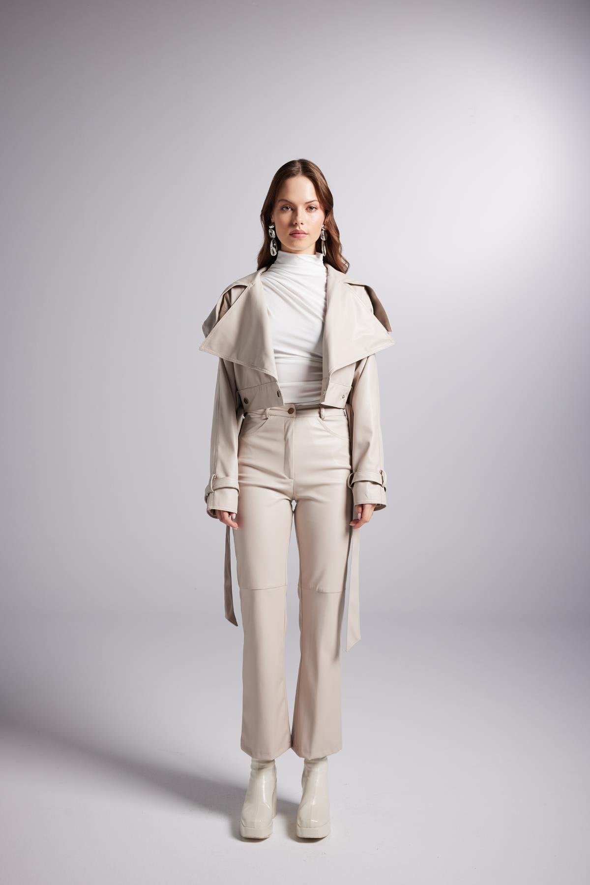 Neeko Deri Ceket Bej