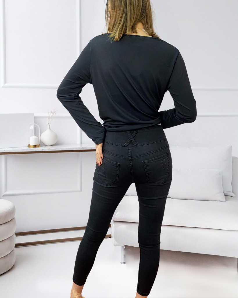 High Waist Stretch Denim Jeans