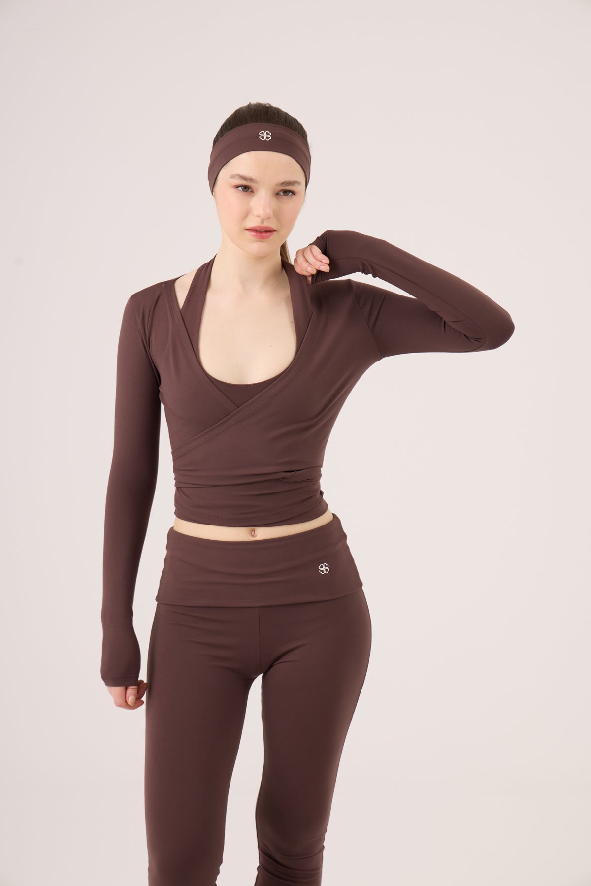 Bağlamalı Crop Kesim Ellen Bolero Kahve