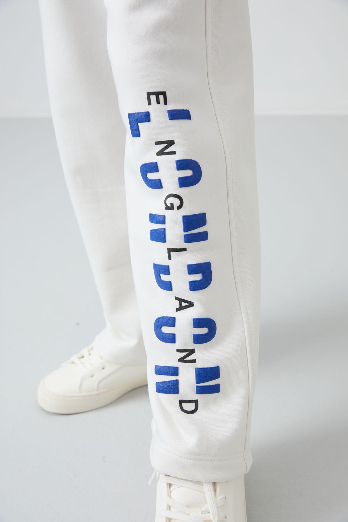 Ekru Pamuklu İçi Tüylü Yumuşak Dokulu Oversize Baskılı Kız Çocuk Eşofman Takım - 75147